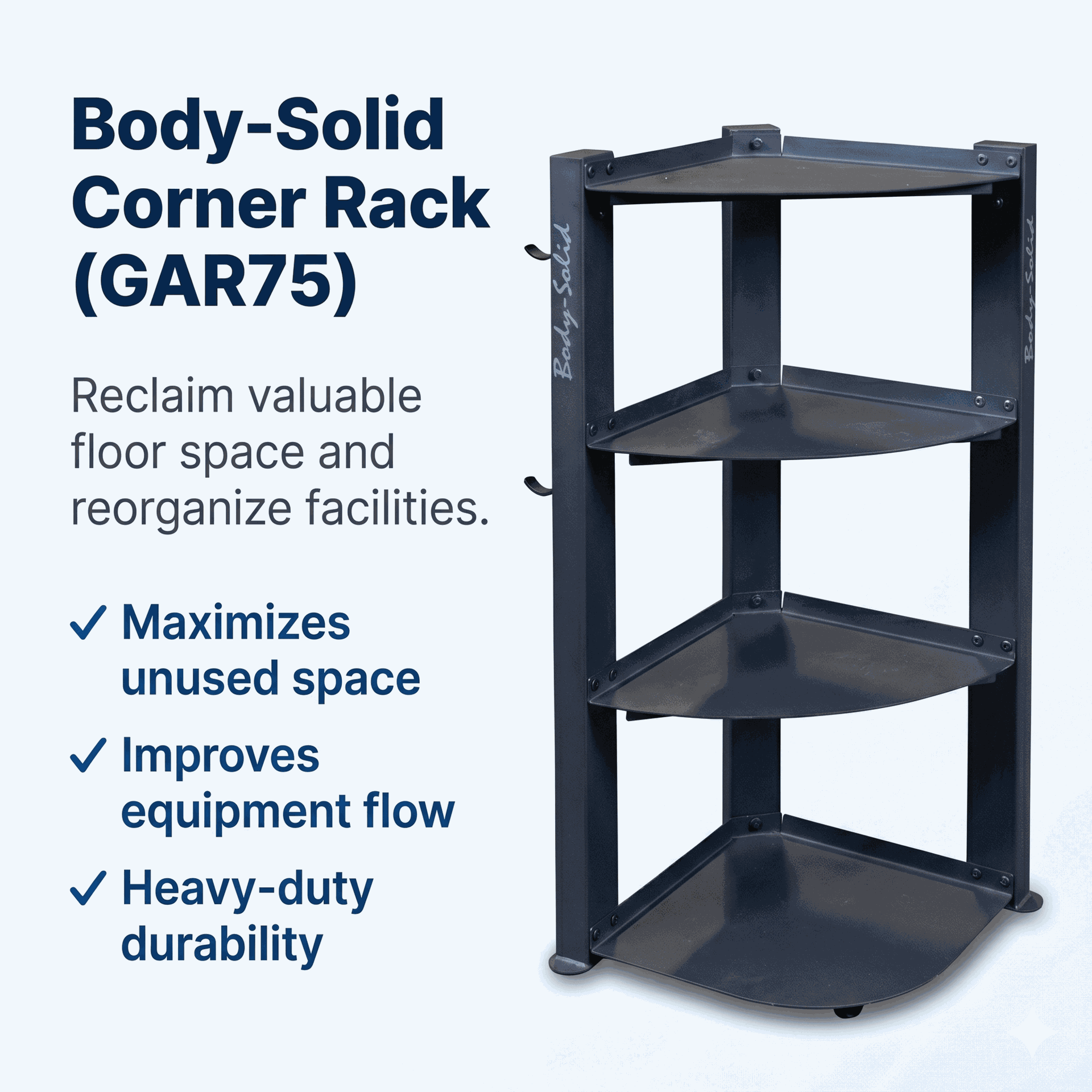 Body-Solid GAR75 Corner Storage Rack