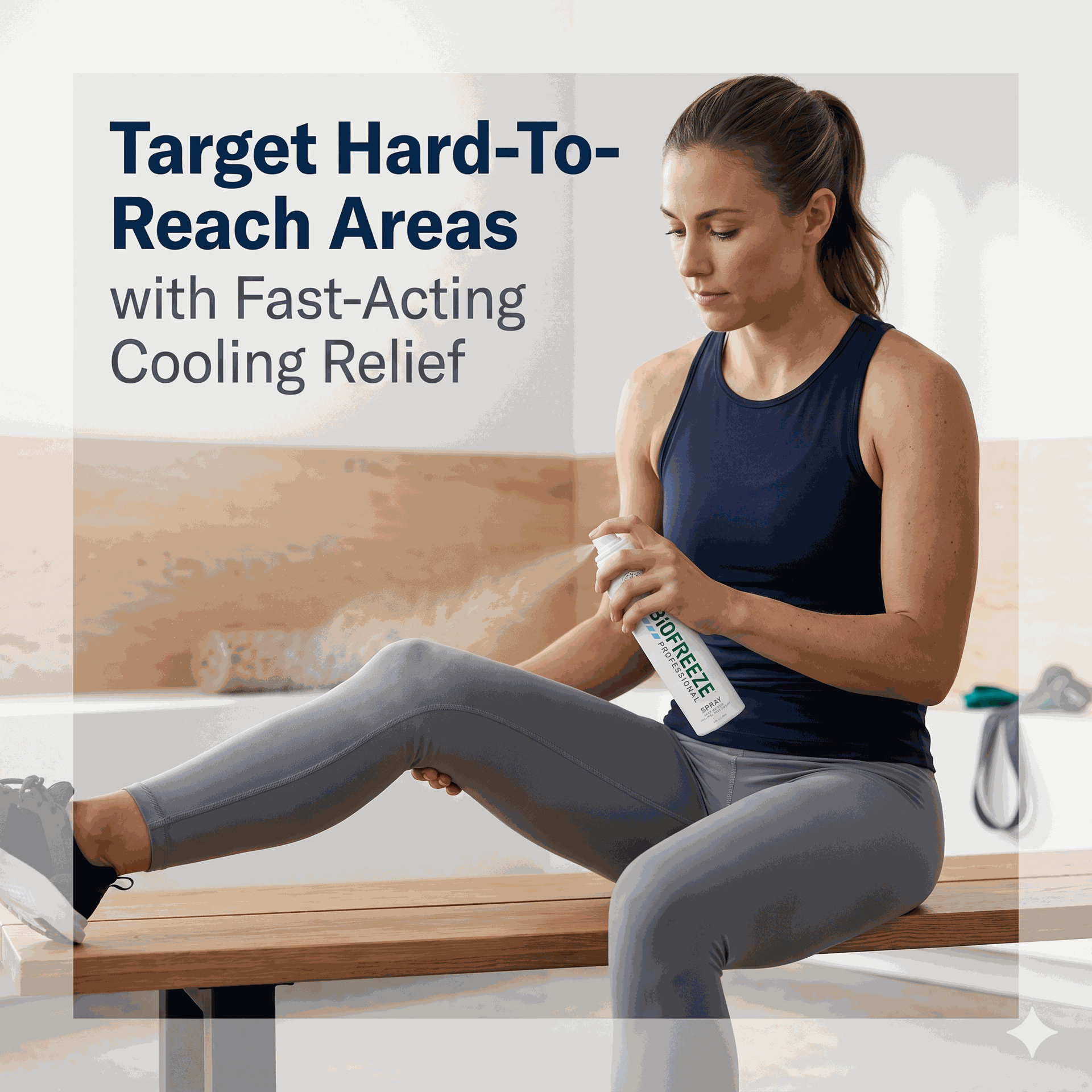 Biofreeze Professional 360 degree Pain Relief Spray 4 oz | Colorless Menthol Spray for Muscle, Joint & Back Pain