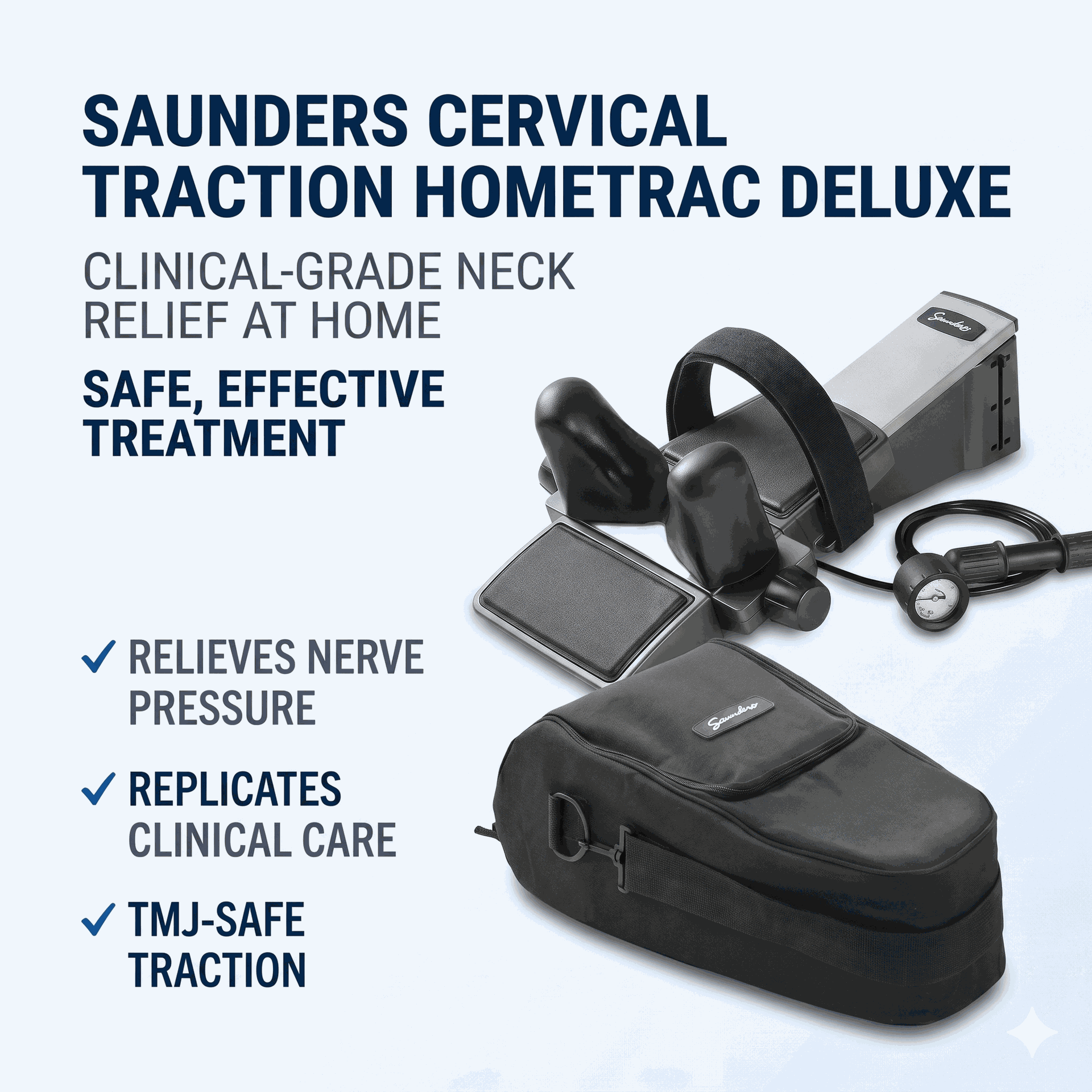 Saunders Cervical Traction Device with Deluxe Case (E0849)