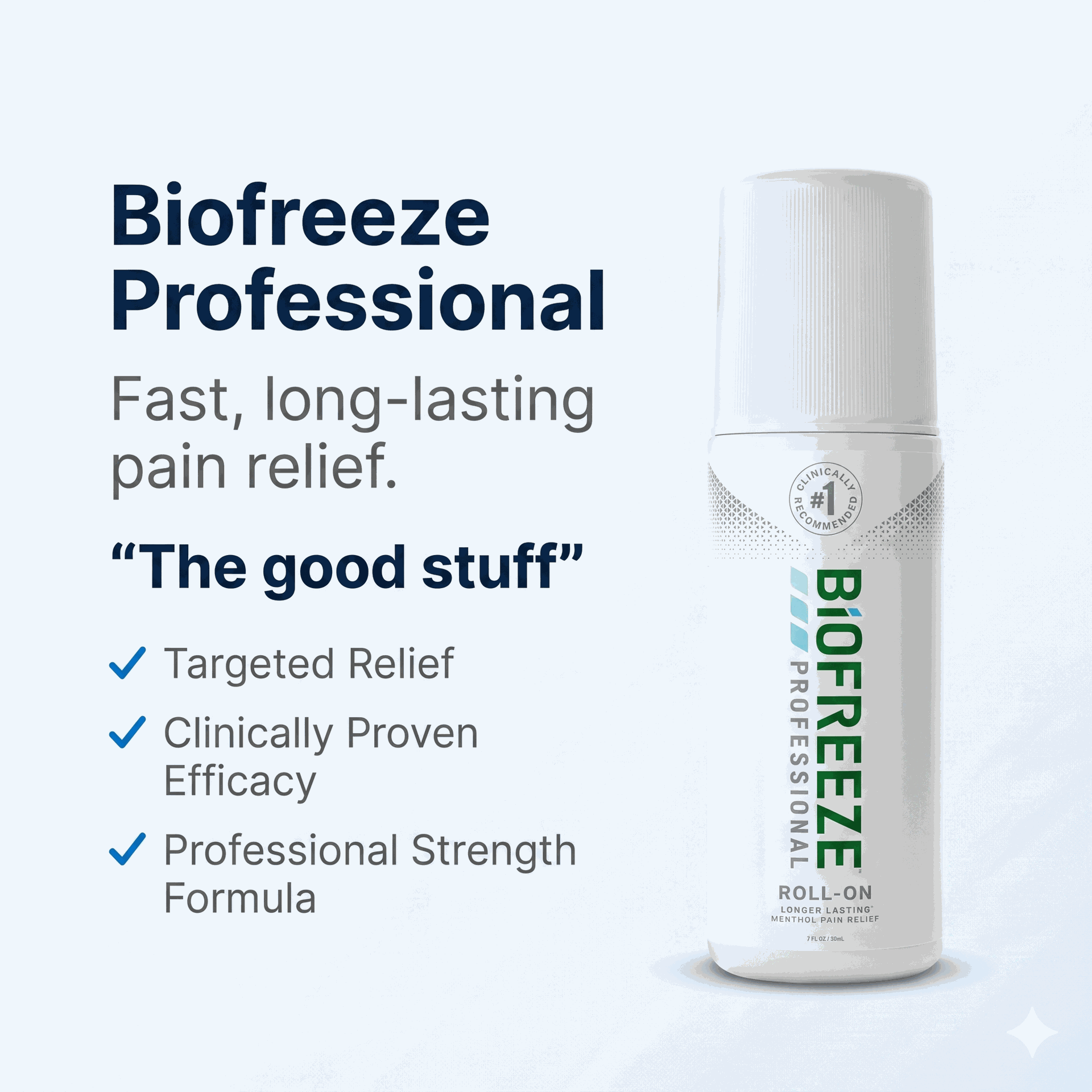 Biofreeze Professional Pain Relief Gel 3 oz Roll-On