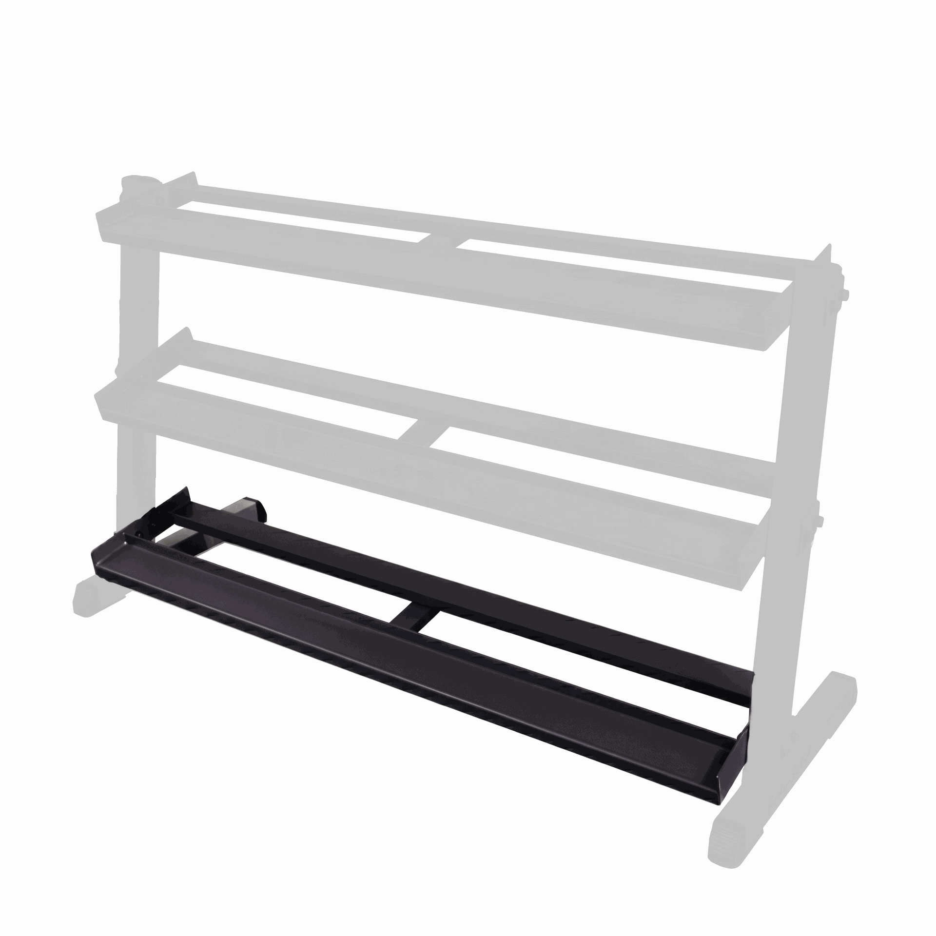 Body-Solid GDRT6B Dumbbell Storage Shelf - BLACK