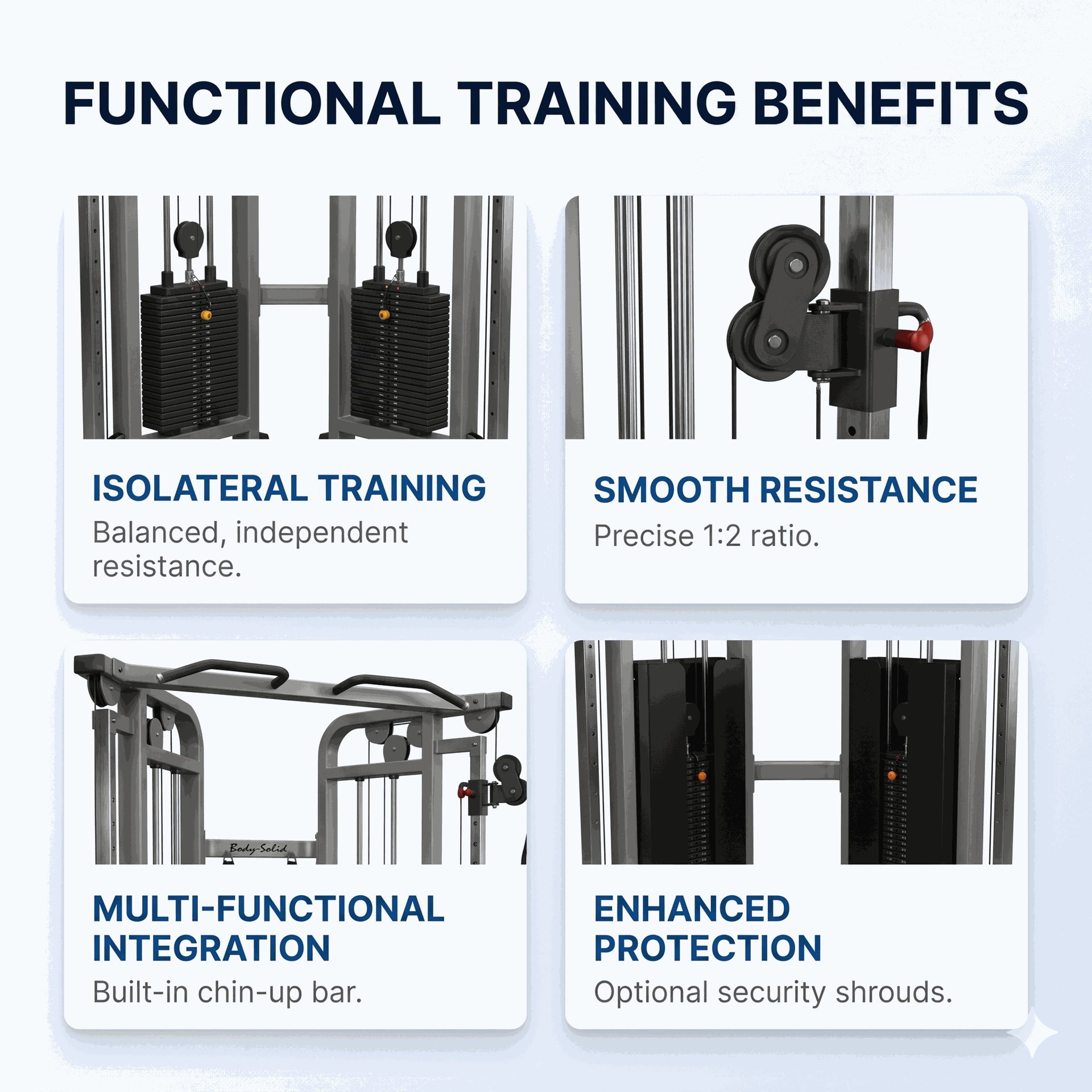 Body-Solid GFT100SH Functional Trainer Shrouds