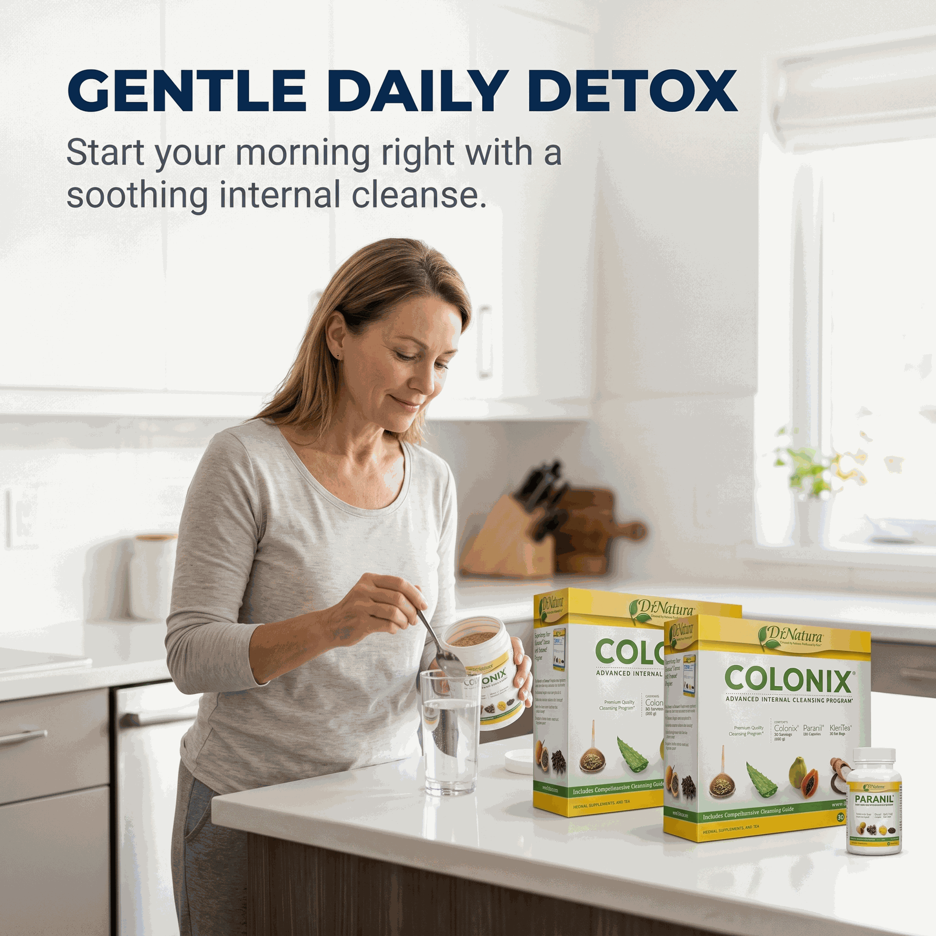 DrNatura Colonix Kit - Contains Cleanser Paranil & KleriTea -2PACK