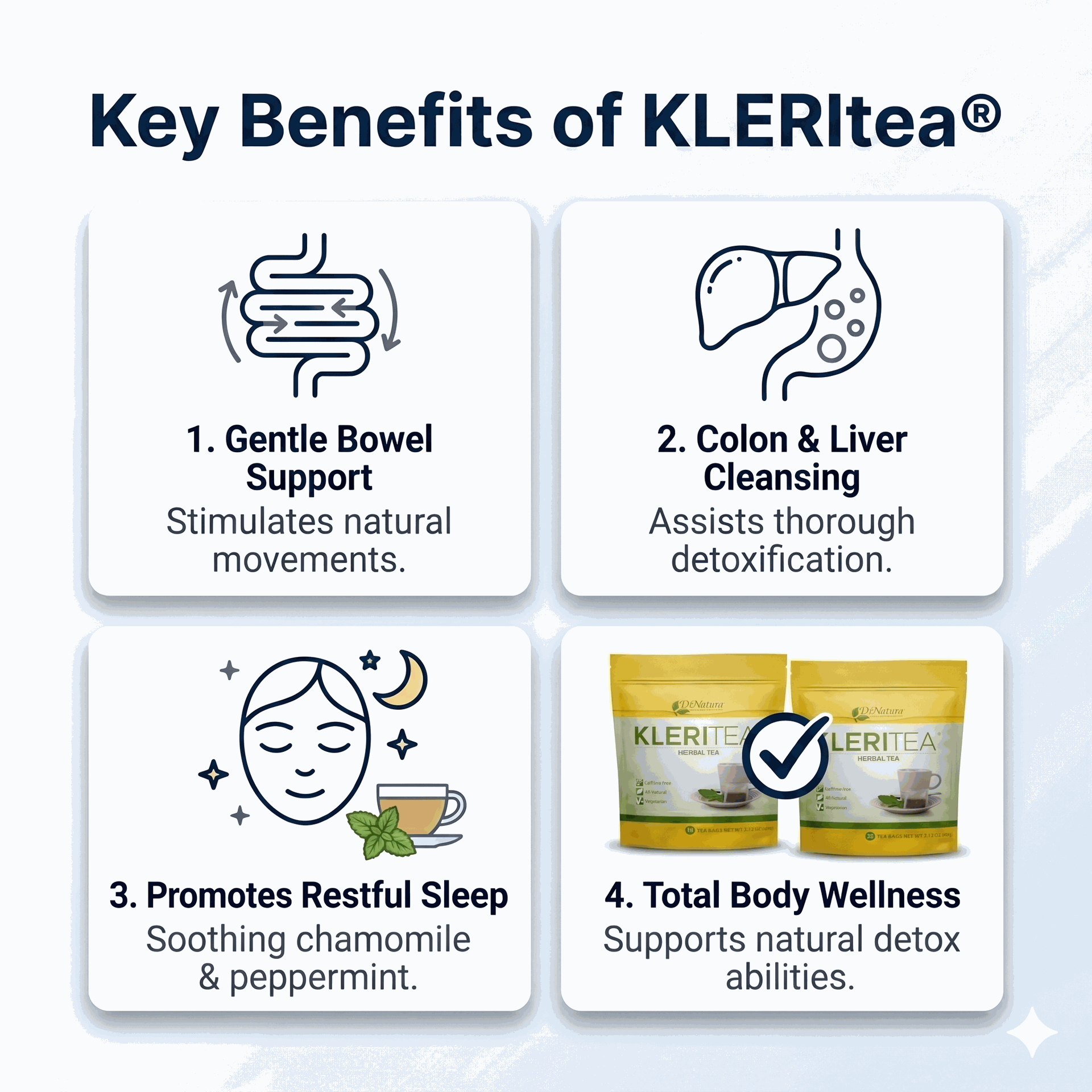 DrNatura KleriTea - Herbal Tea 30 Day Supply - 2PACK