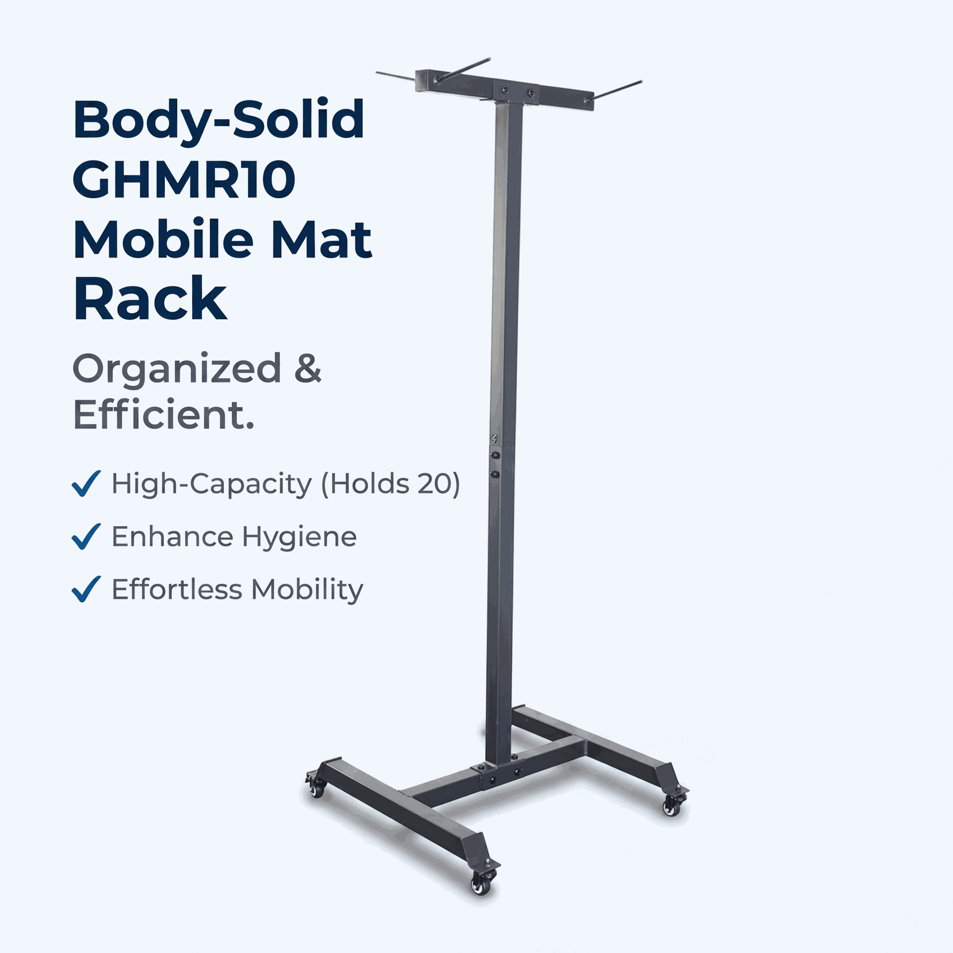 Body-Solid GHMR10 Mobile Hanging Mat Rack