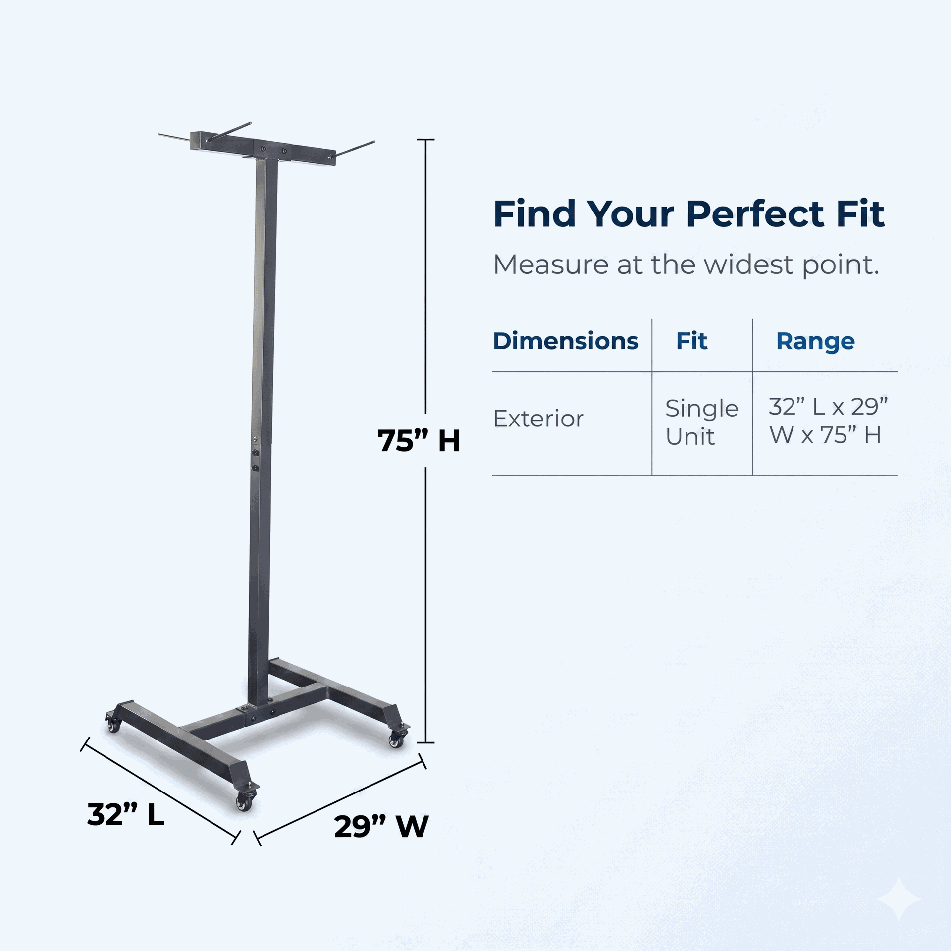 Body-Solid GHMR10 Mobile Hanging Mat Rack