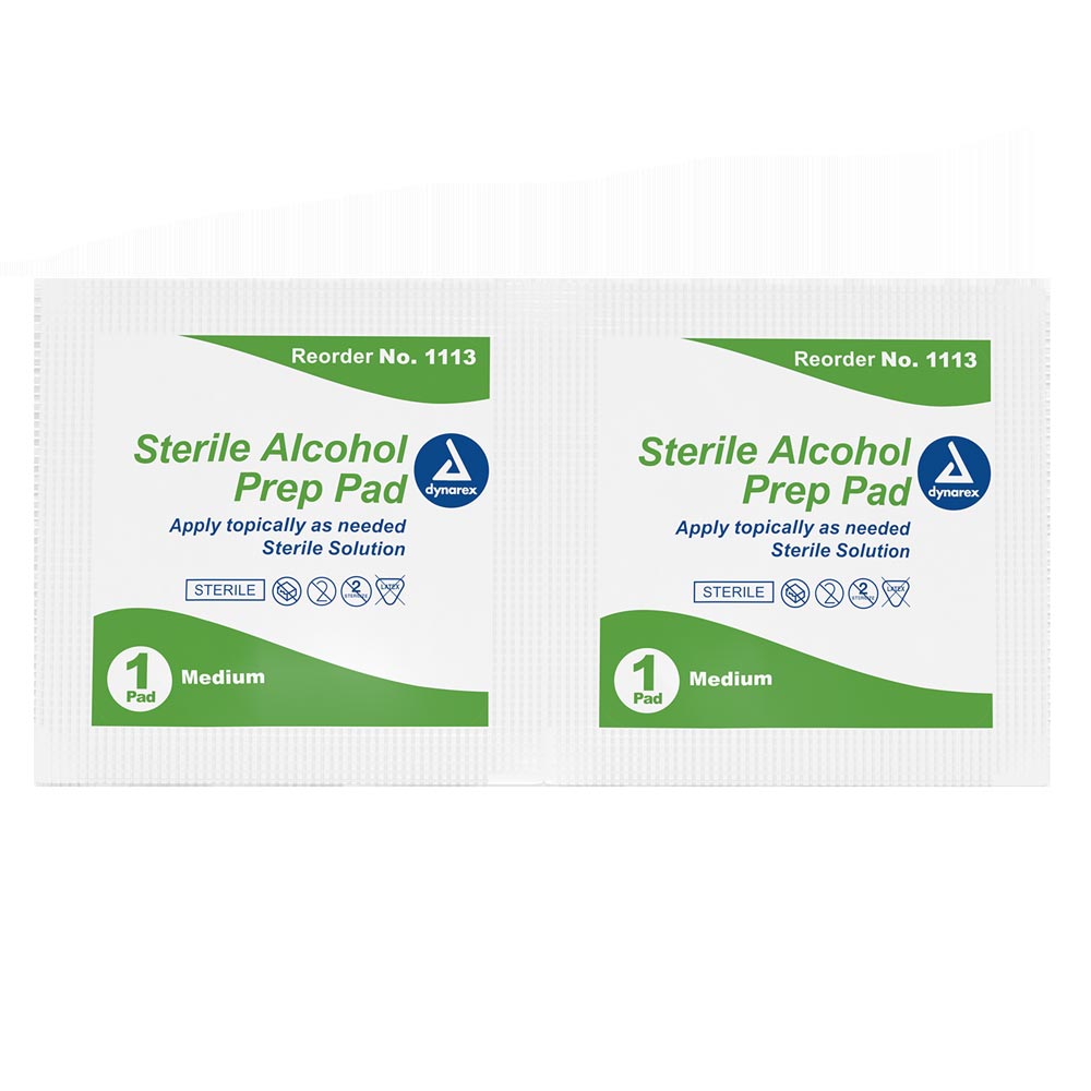 Dynarex Alcohol Prep Pad 200 per Box Medium Case Break