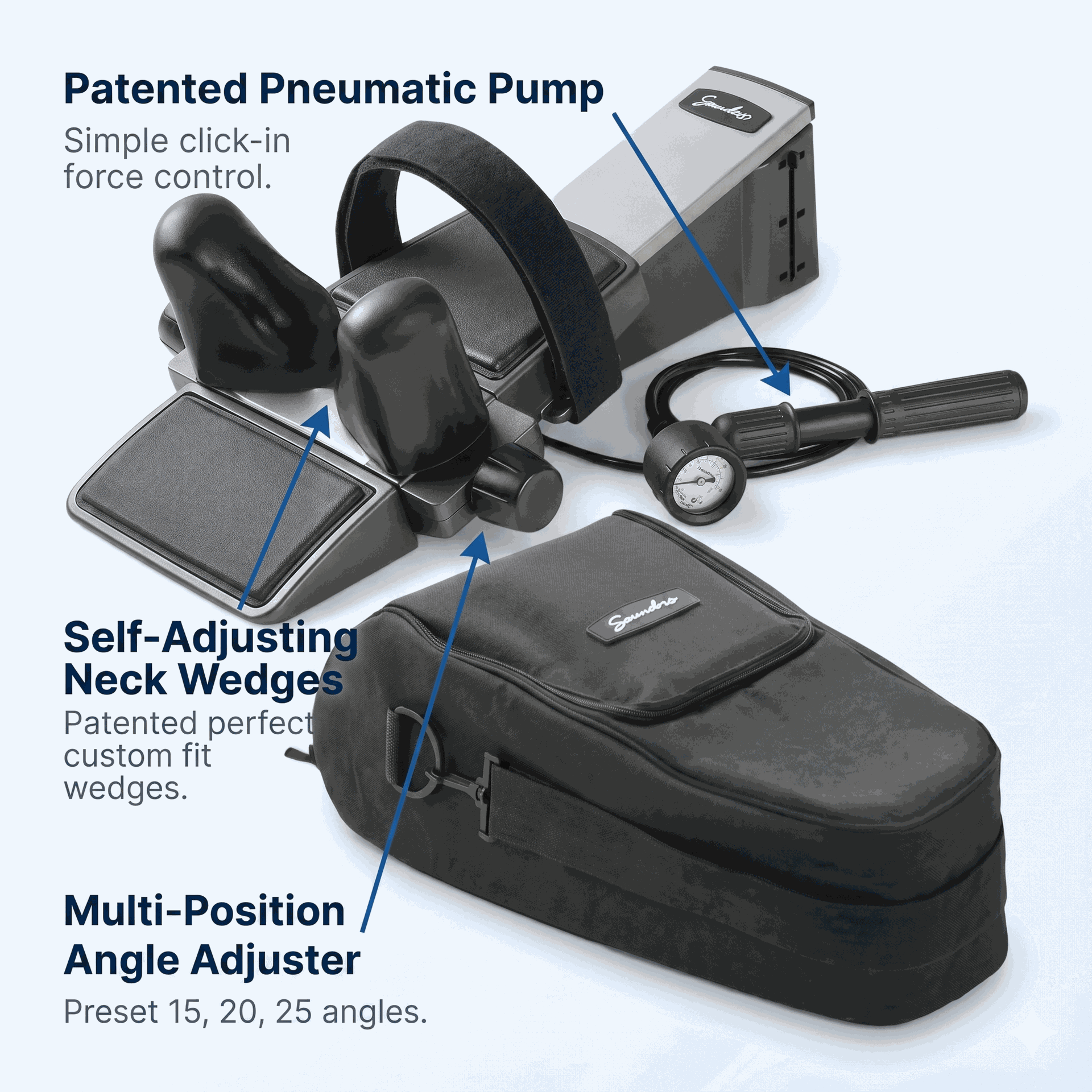 Saunders Cervical Traction Device with Deluxe Case (E0849)