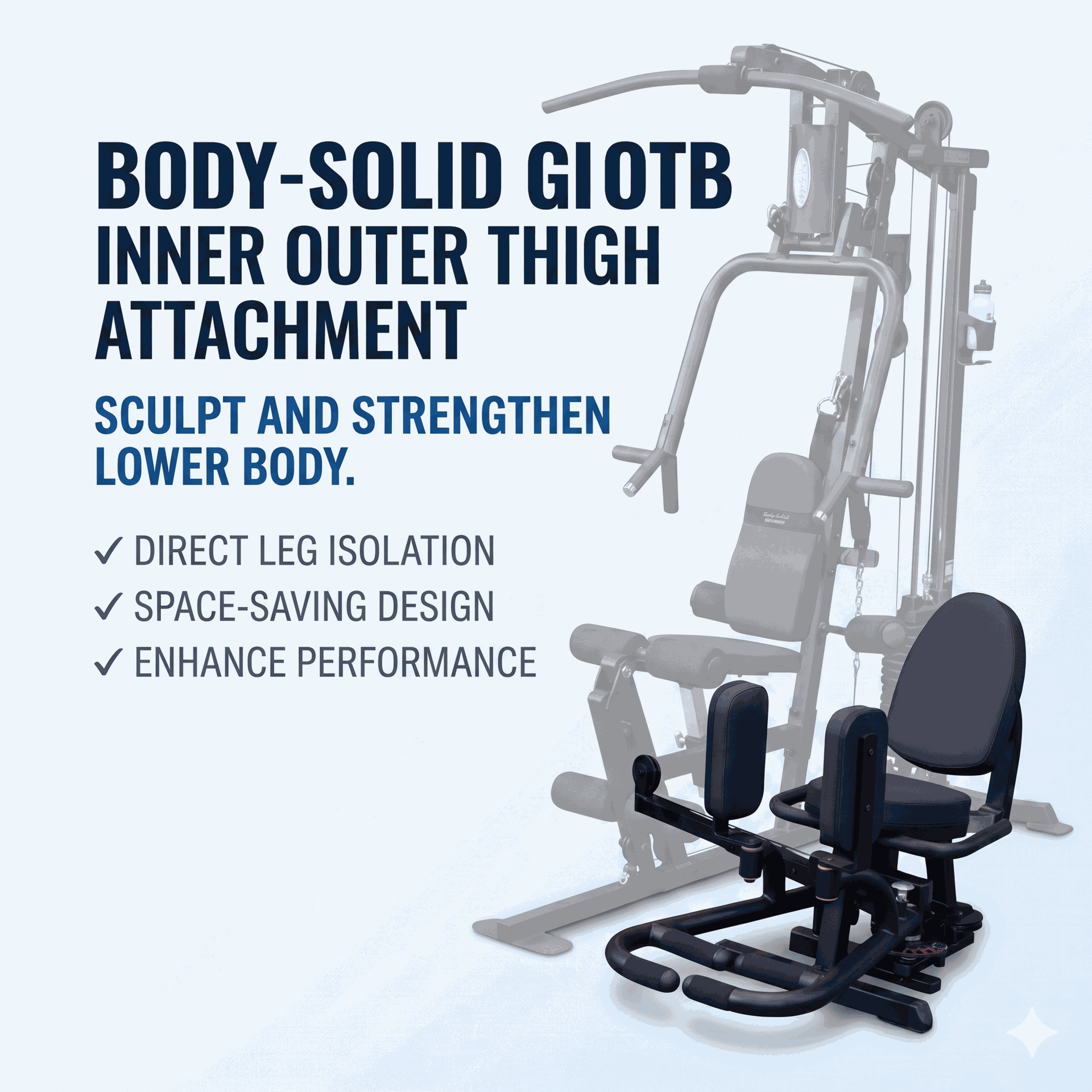 Body-Solid Inner Outer Thigh Attachement - BLACK