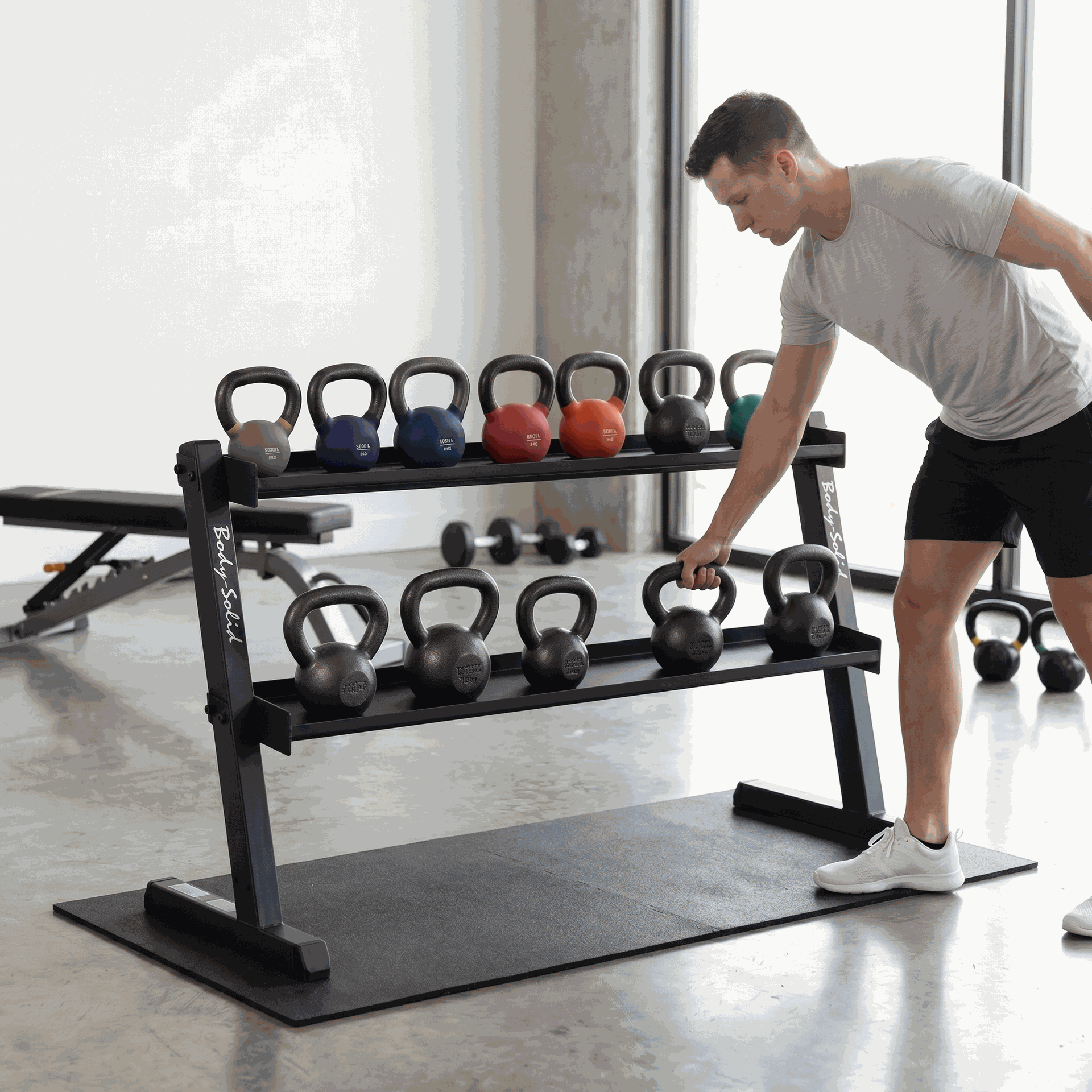 Body-Solid Kettlebell Rack