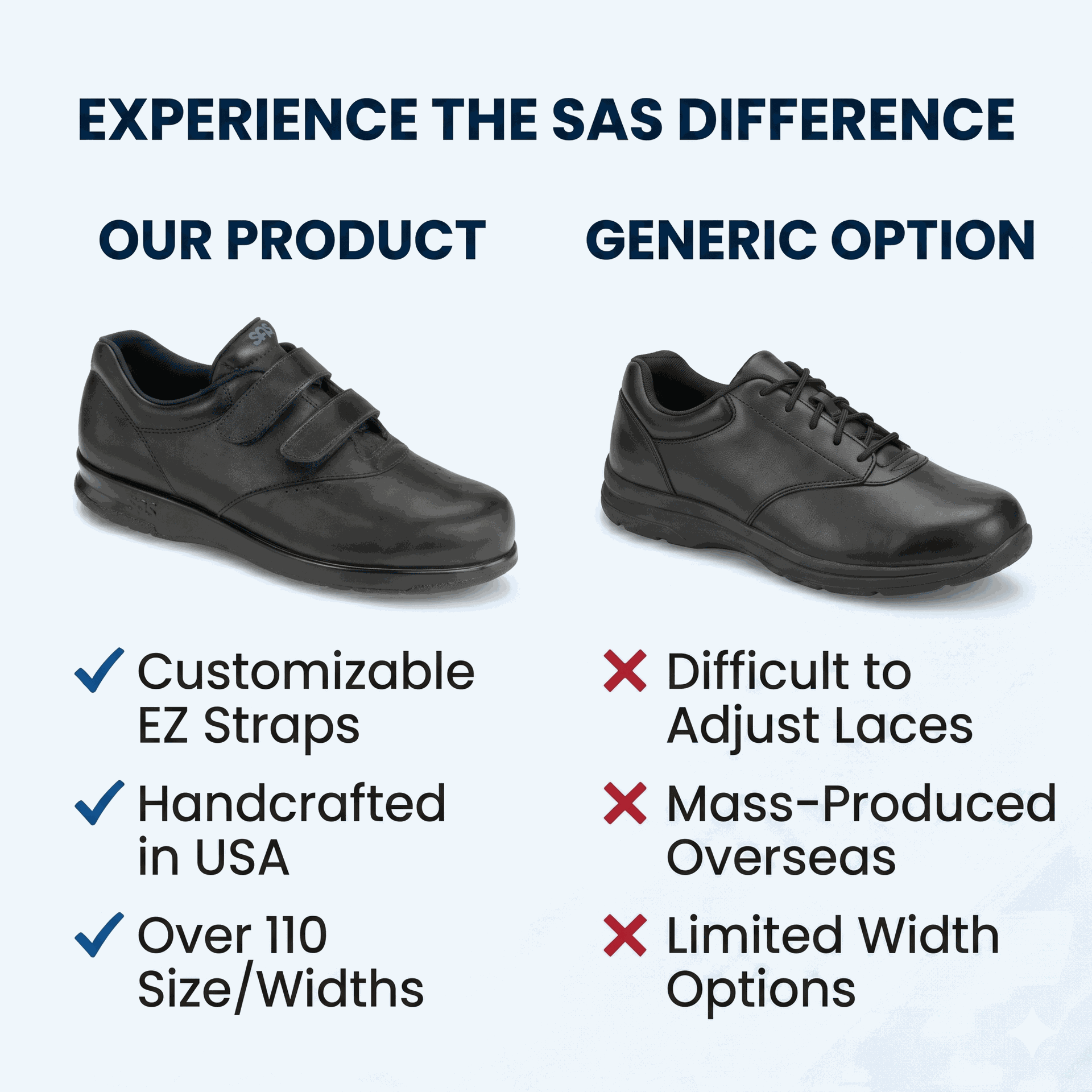 SAS Womens Me Too Walking Footwear-Black