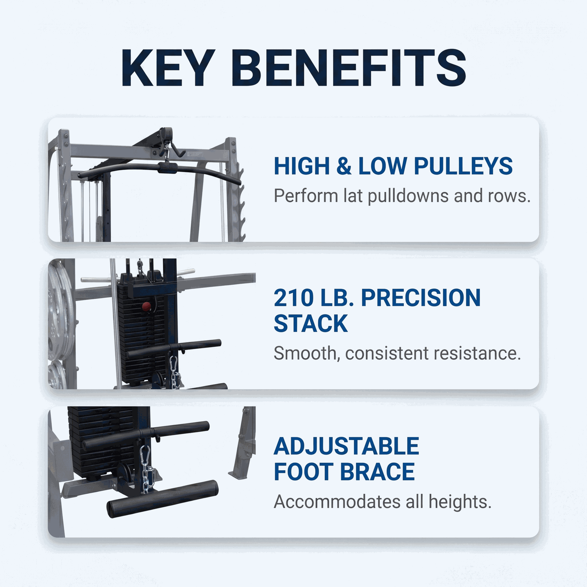Body-Solid Lat Attachment for GS348q - BLACK