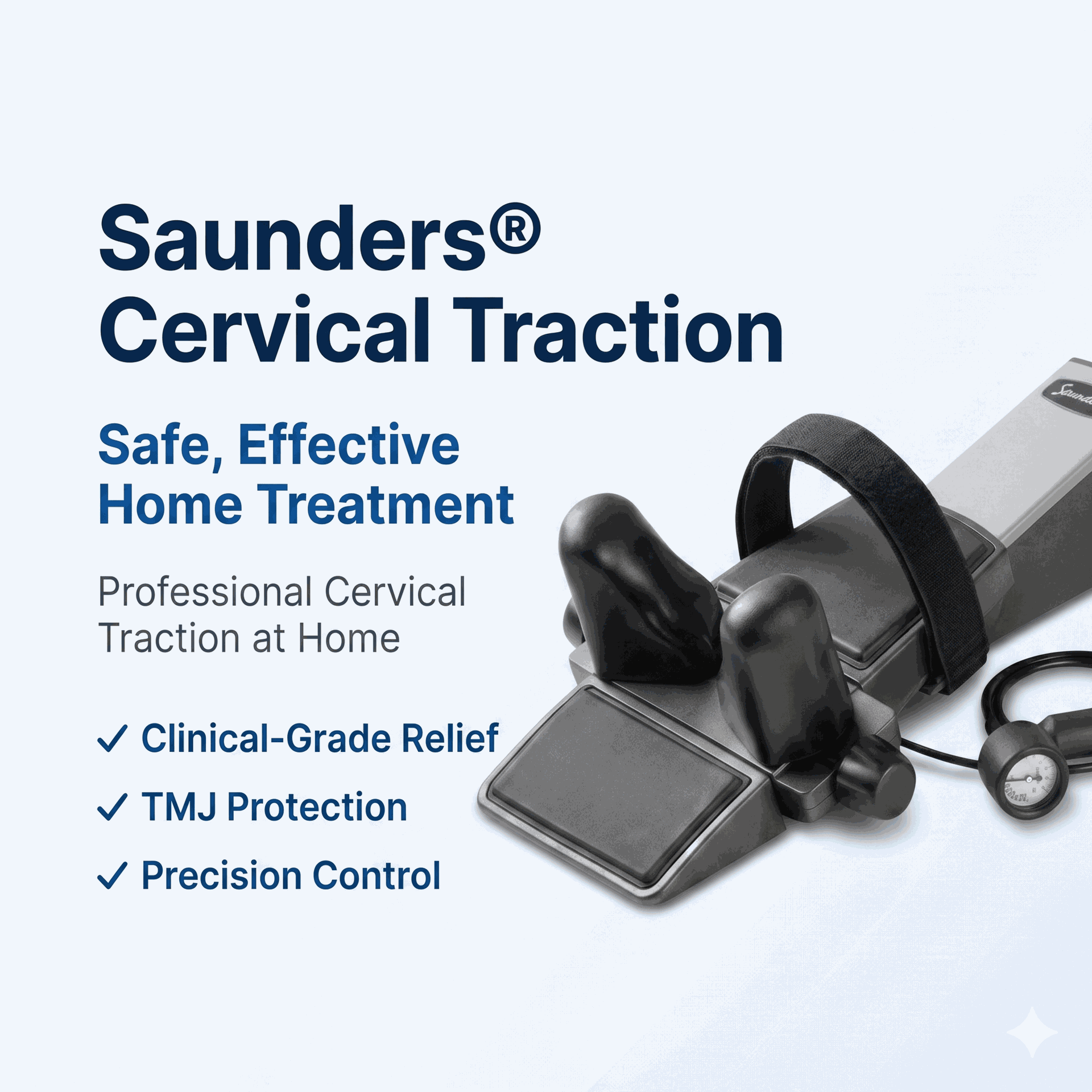 Saunders Cervical Traction Device with Deluxe Case