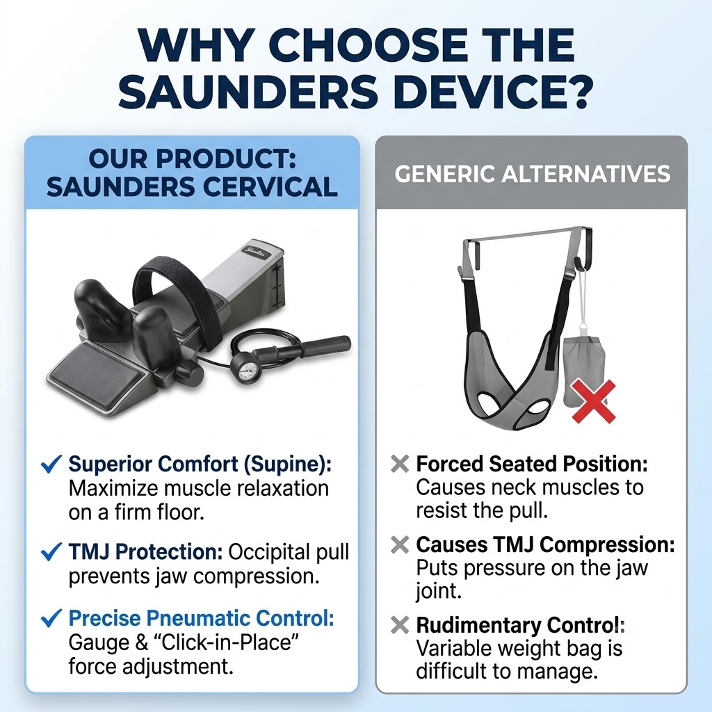 Saunders Cervical Traction Device with Deluxe Case