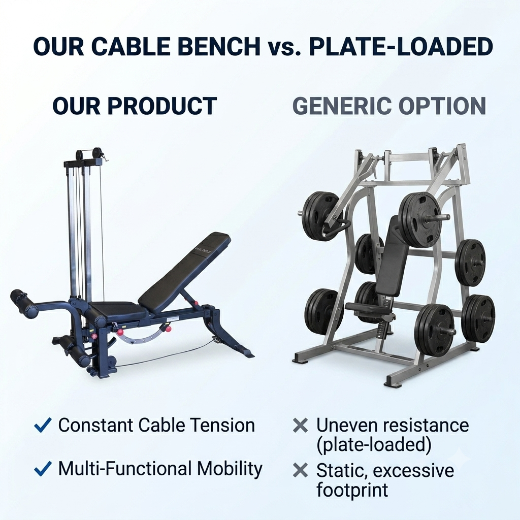 Body-Solid GLEG Leg Extension Curl Bench Attachment