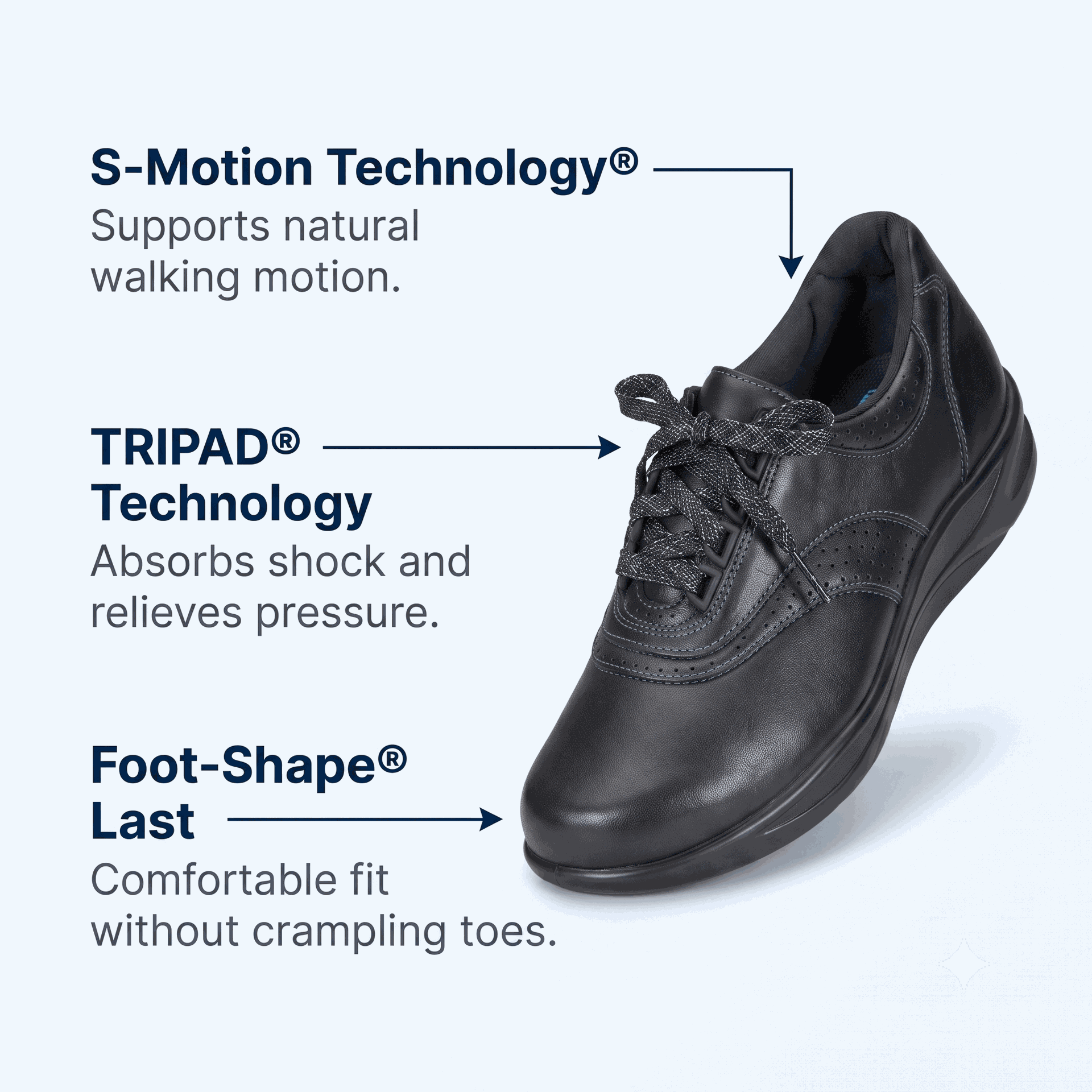 SAS Womens Walk Easy Walking Footwear