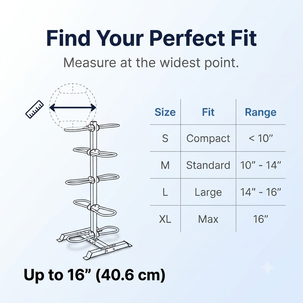 Body-Solid Med Ball, Wall Ball Rack