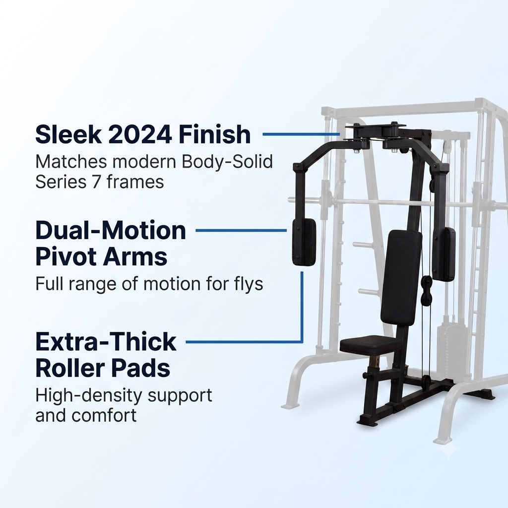 Body-Solid Pec Dec Attachement, GLA348BS - BLACK