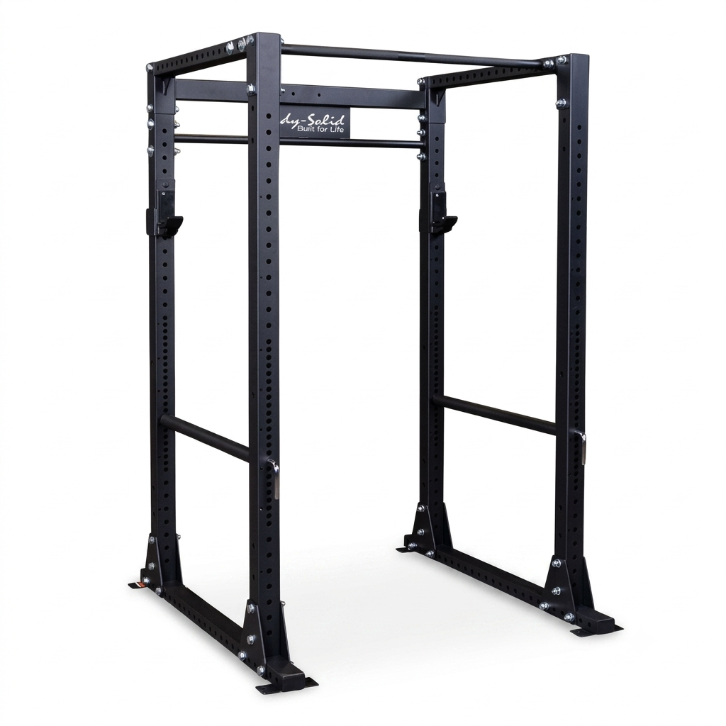 Body-Solid GPR400 Heavy-Duty Power Rack with Safety Bars & Olympic Plate Storage