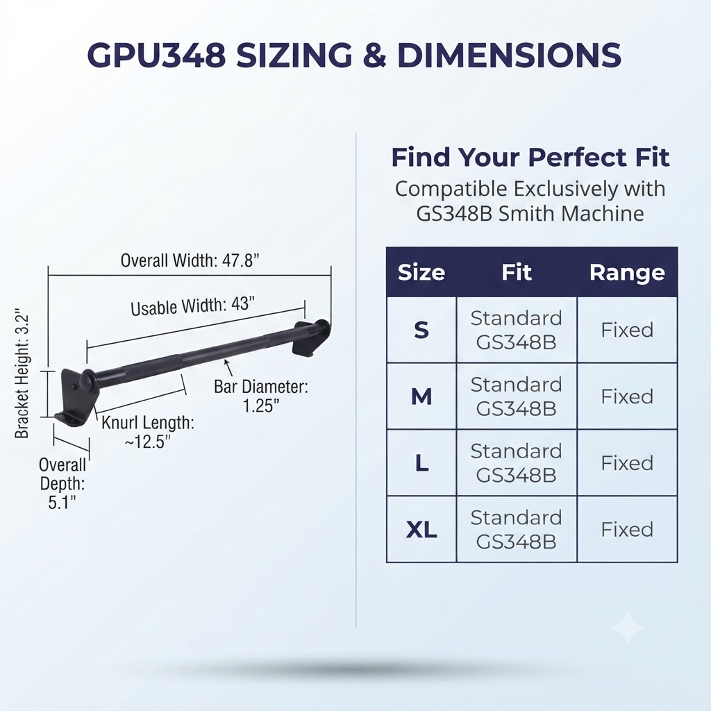 Body-Solid Chin Bar for GS348q