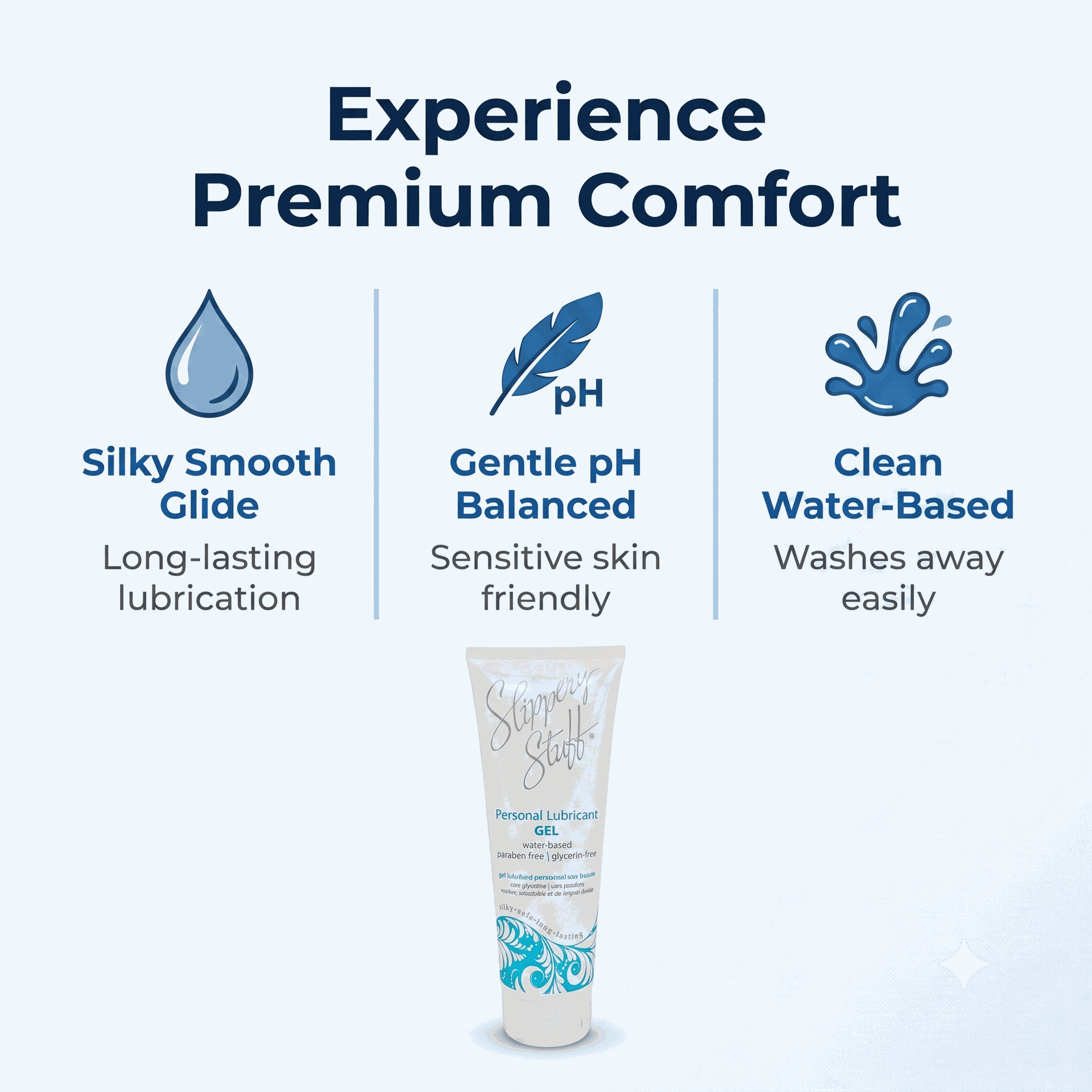 Slippery Stuff 8 oz Gel Tube - 2PACK