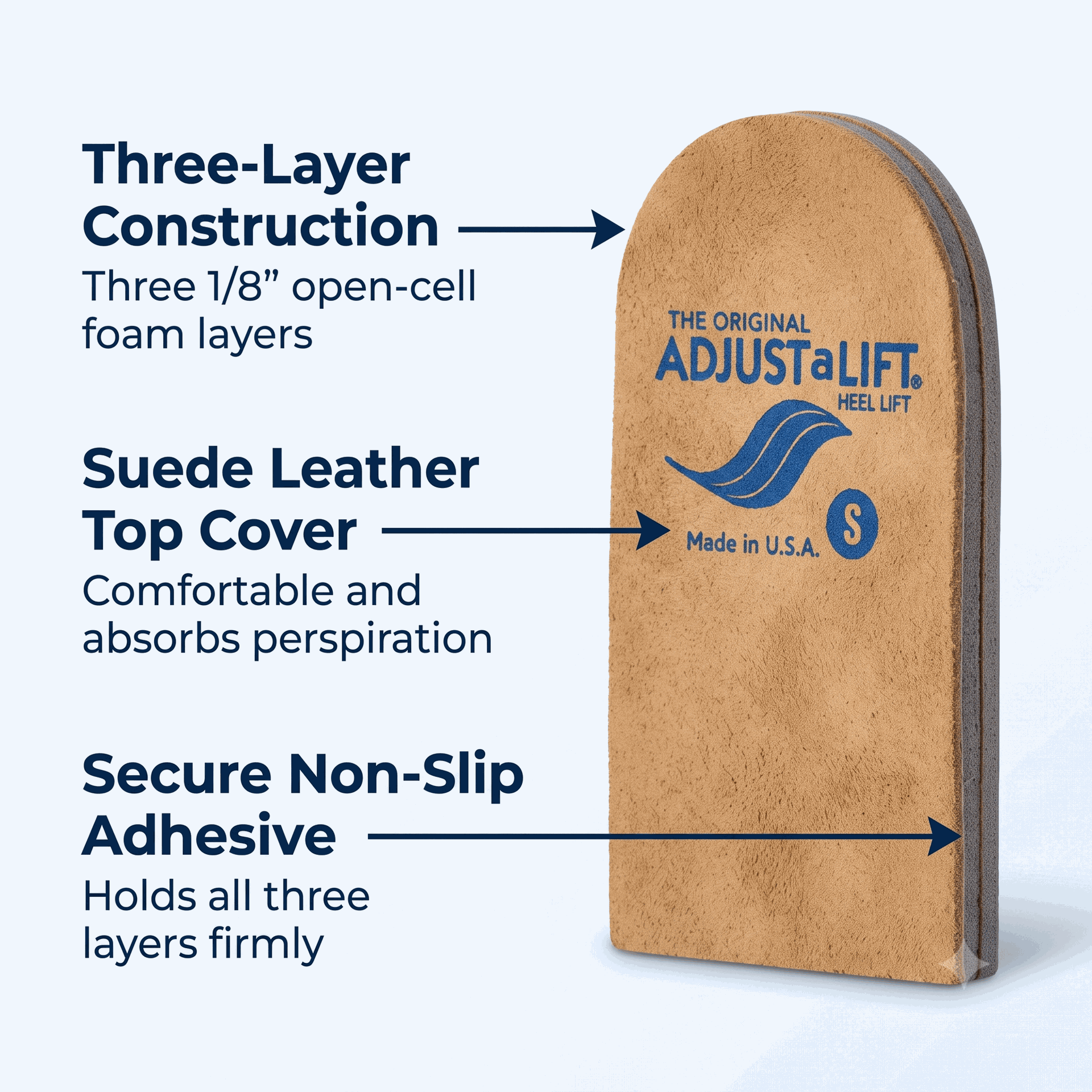 Adjust-A-Lift Heel Lift for Leg Support and Comfort
