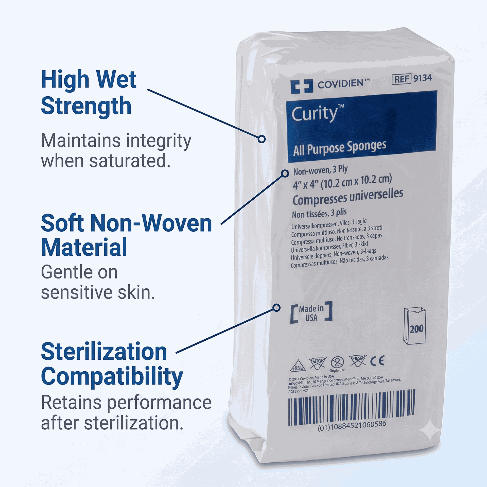 Covidien Curity Cleaners Large