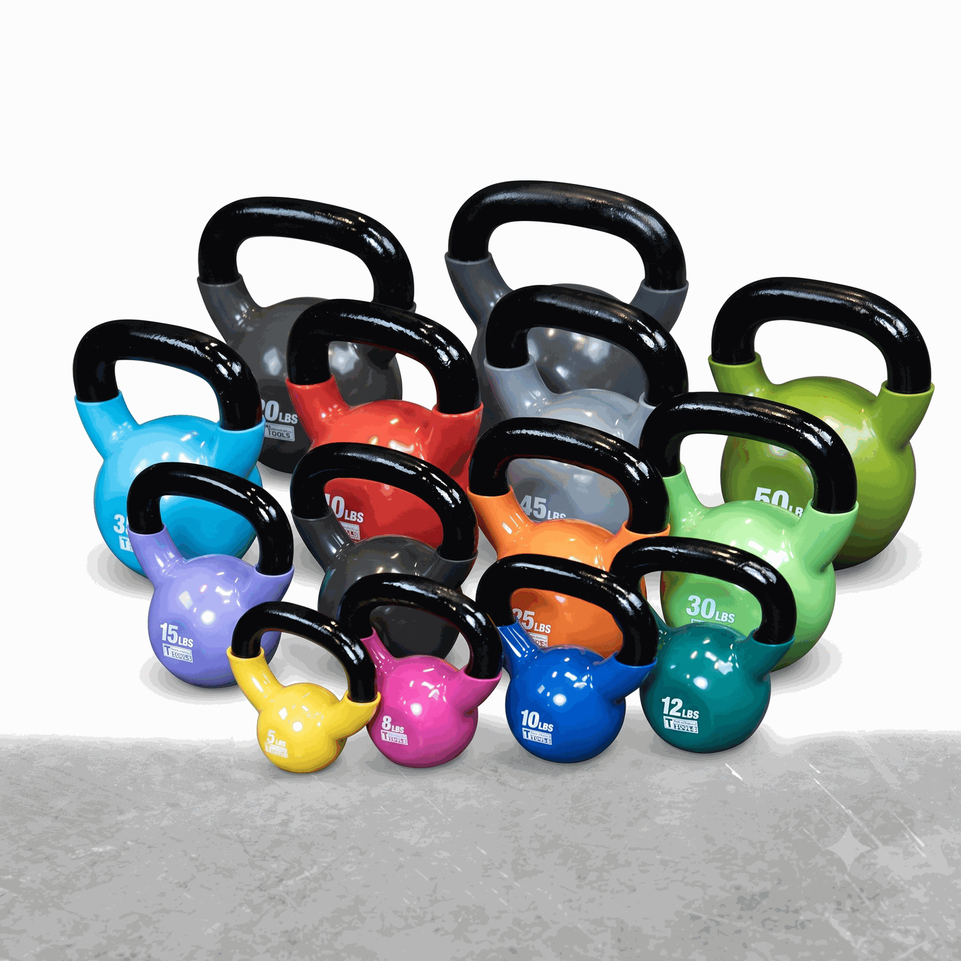 Body-Solid KBV Vinyl Coated Dipped Kettlebells