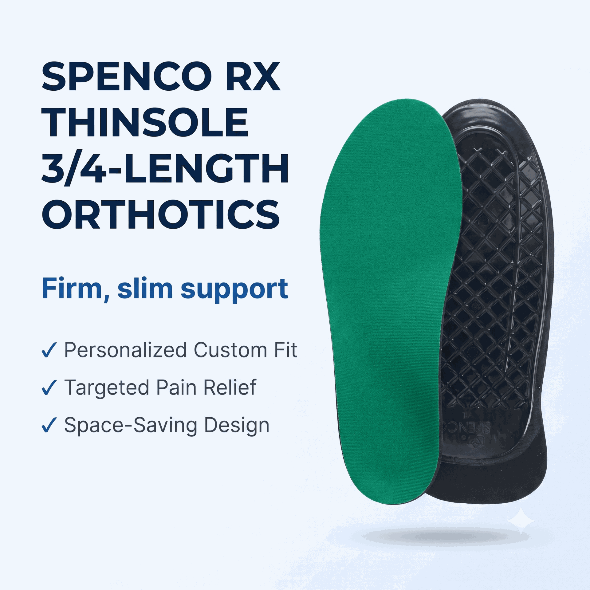 Spenco RX ThinSole Orthotics (3/4 Length)