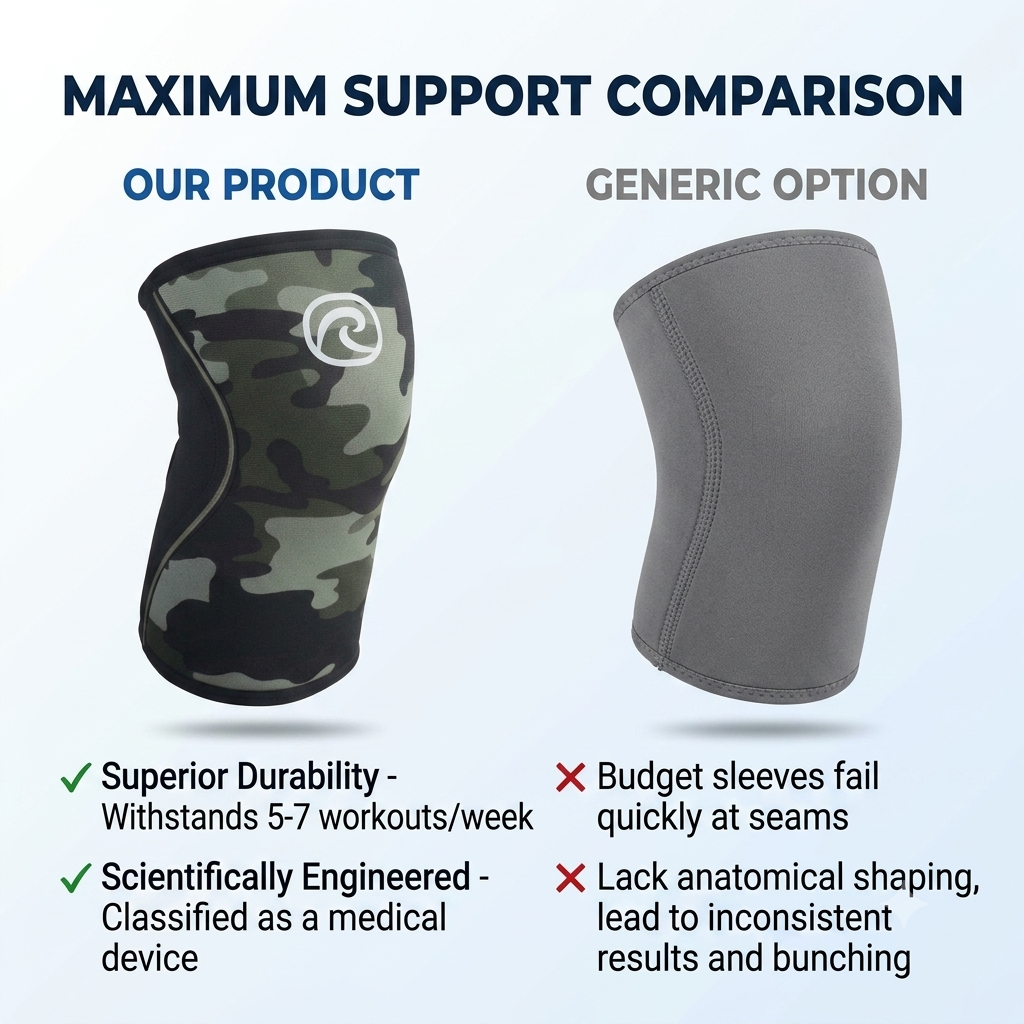 Rehband Rx Knee Sleeve 7mm - Camo
