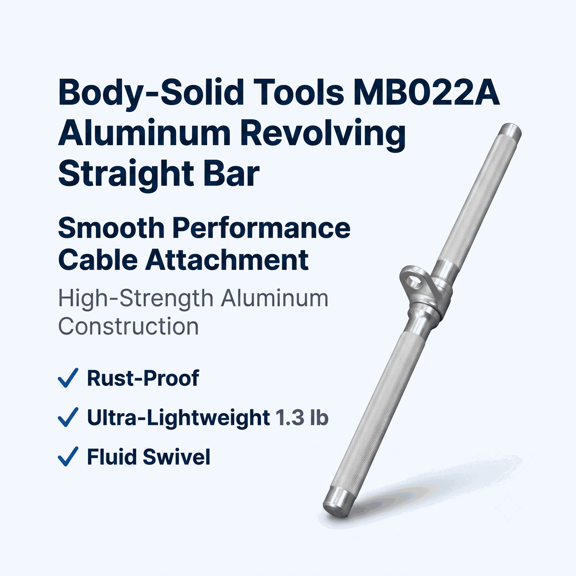 Body Solid Aluminum Revolving Straight Bar