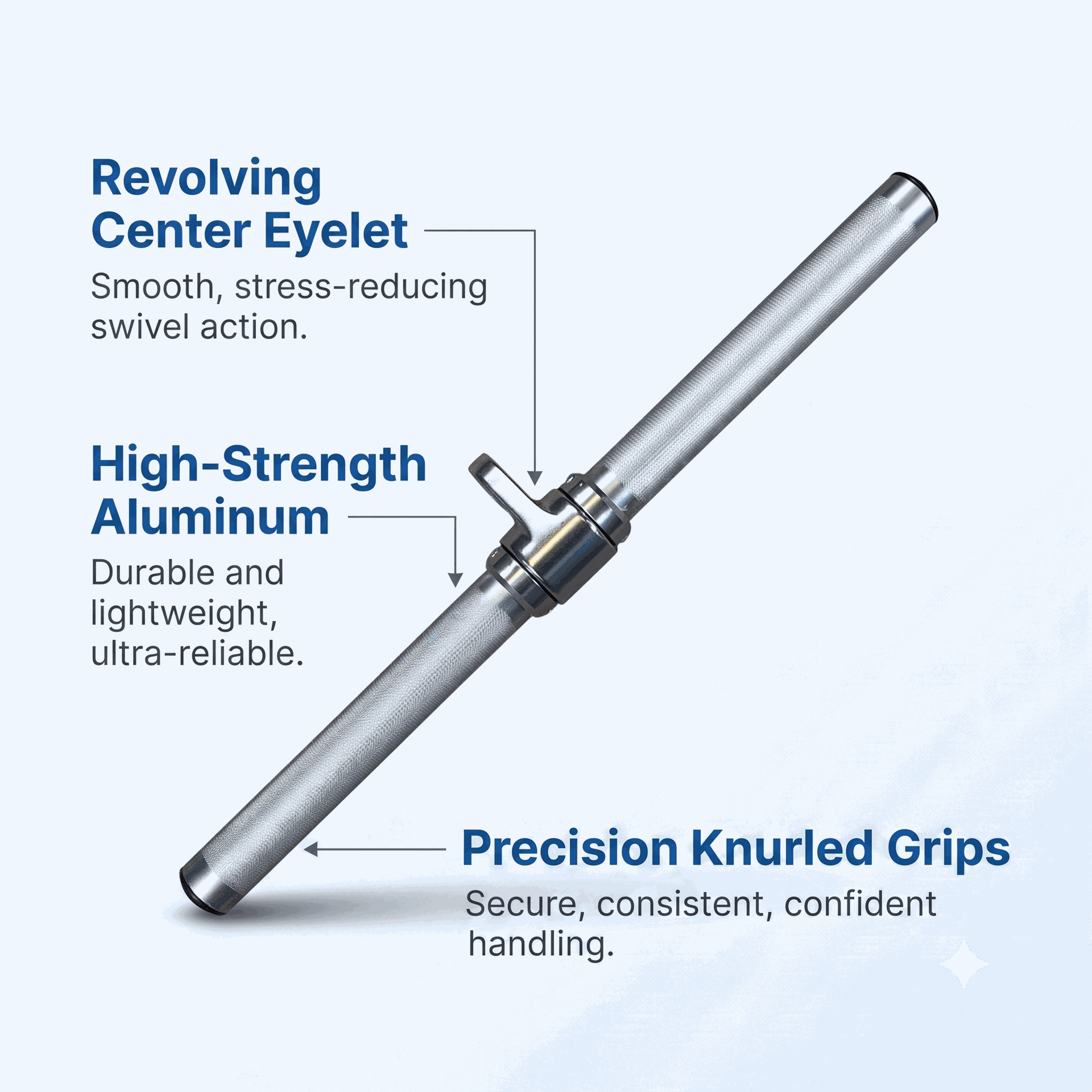 Body Solid Aluminum Revolving Straight Bar