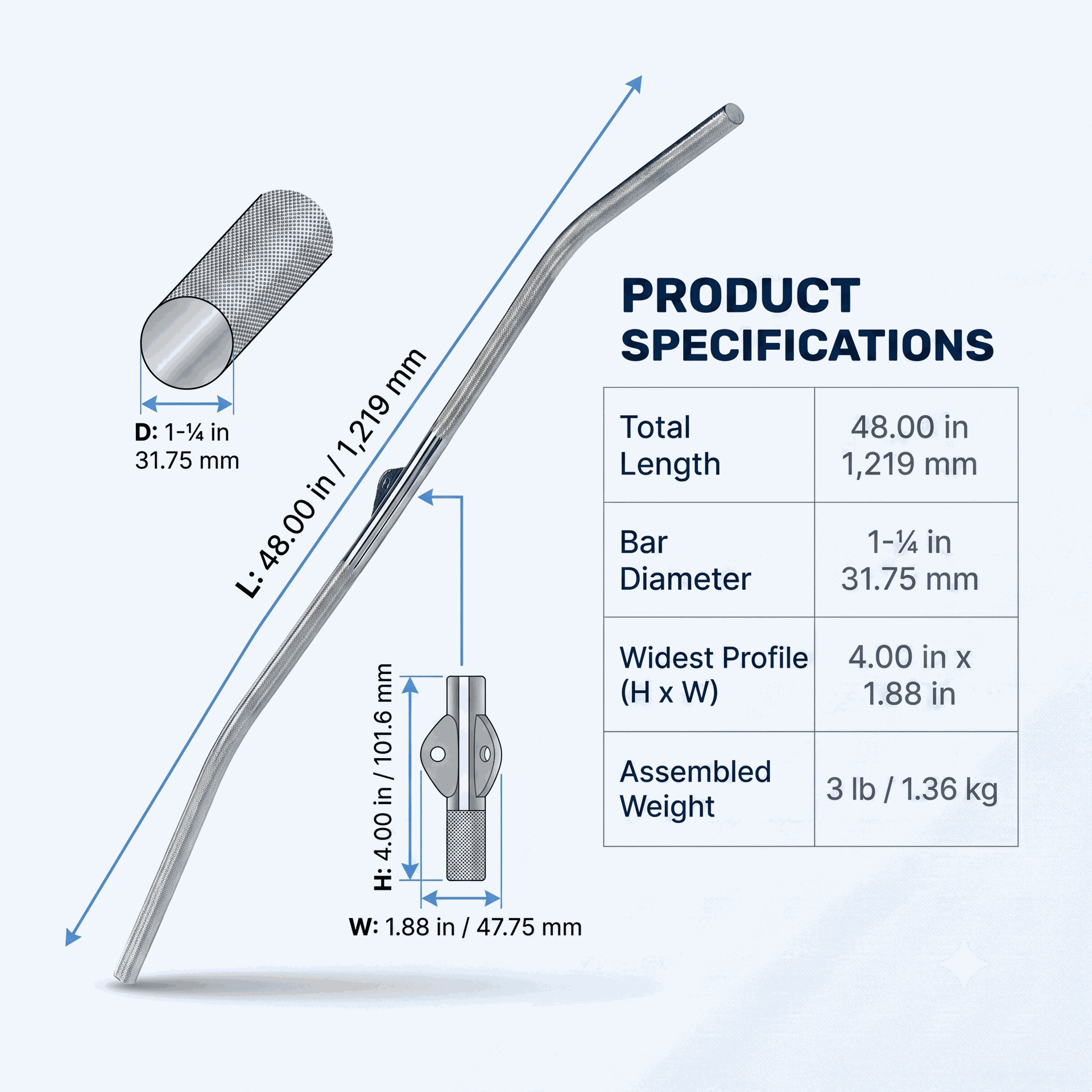 Body-Solid MB148 Lat Bar