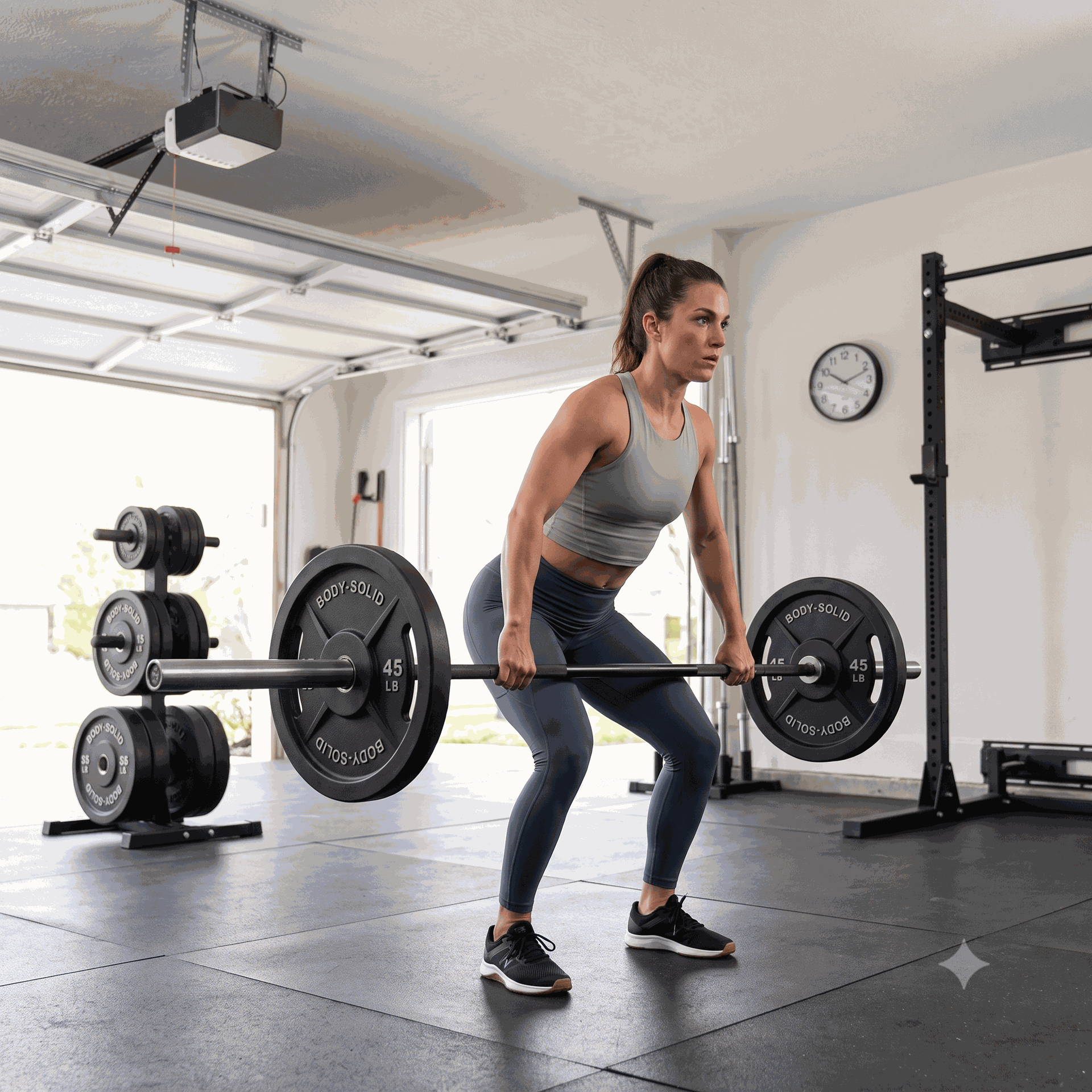 Body-Solid Cast Iron Olympic Plate Set