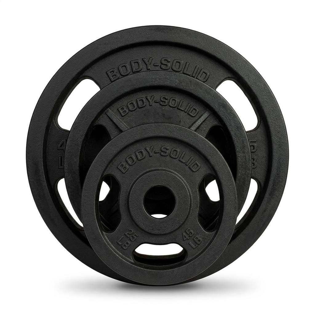 Body-Solid Cast Iron Olympic Plate Set