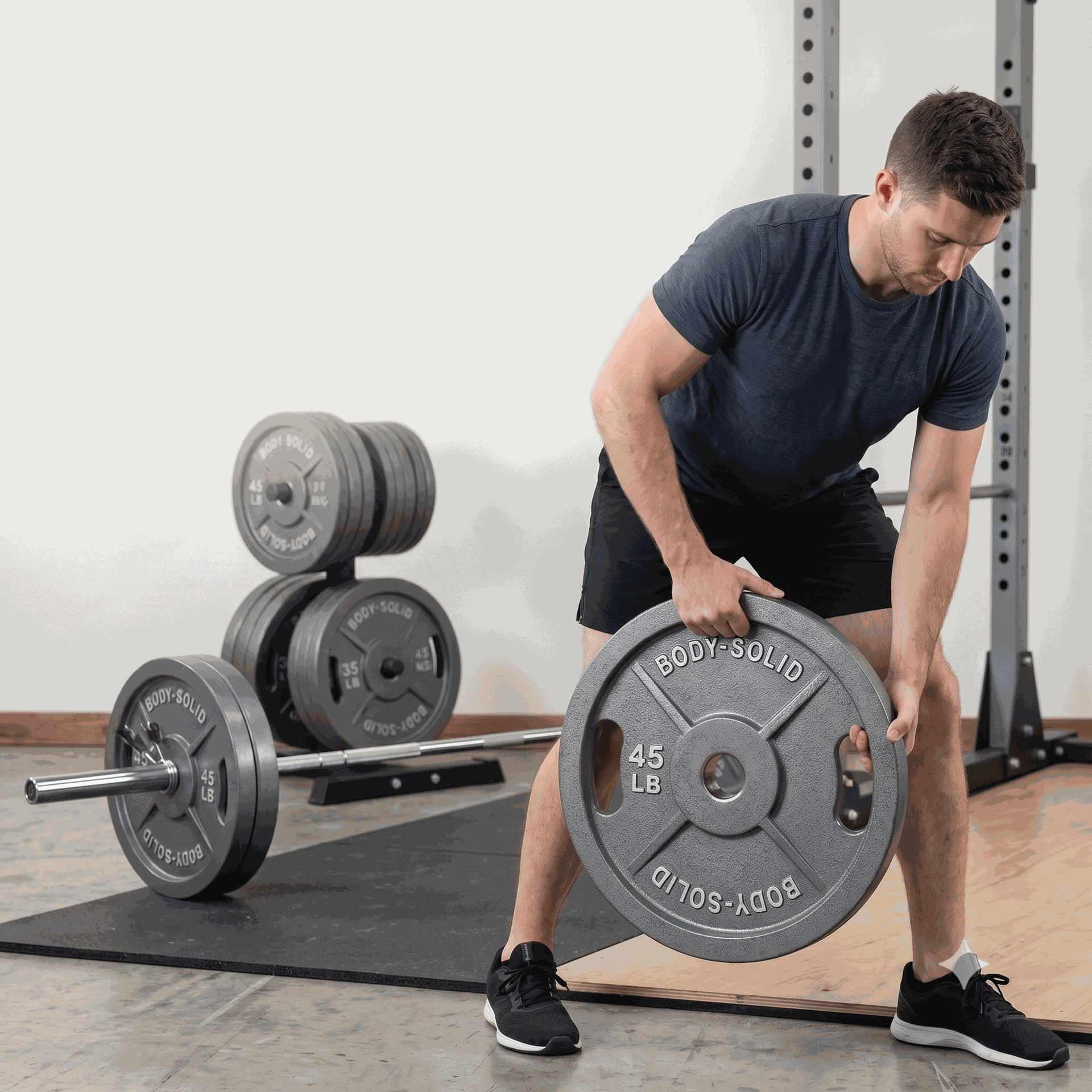 Body-Solid 455 LB Cast Oly Set
