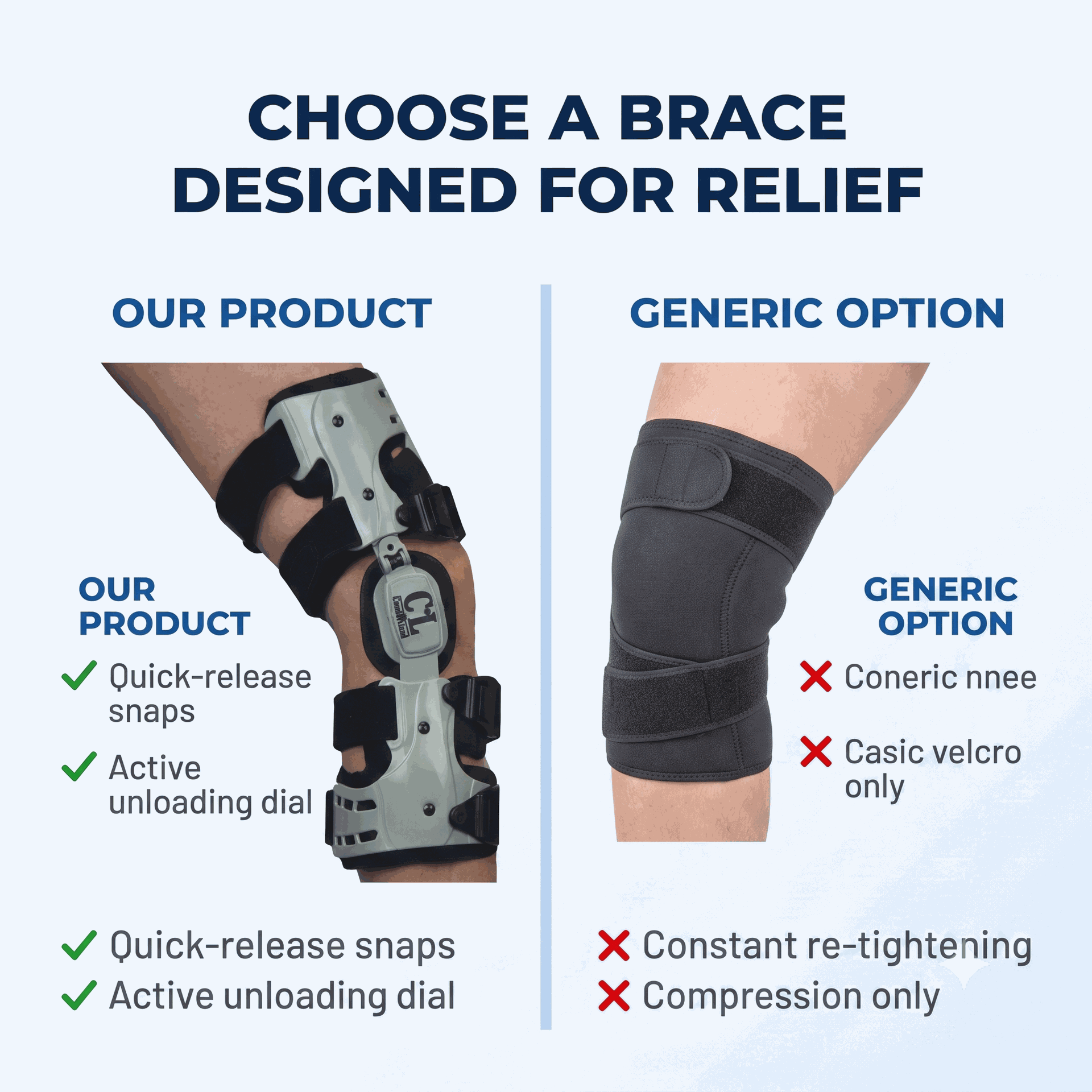 Comfortland OA Knee Brace - Support & Stability