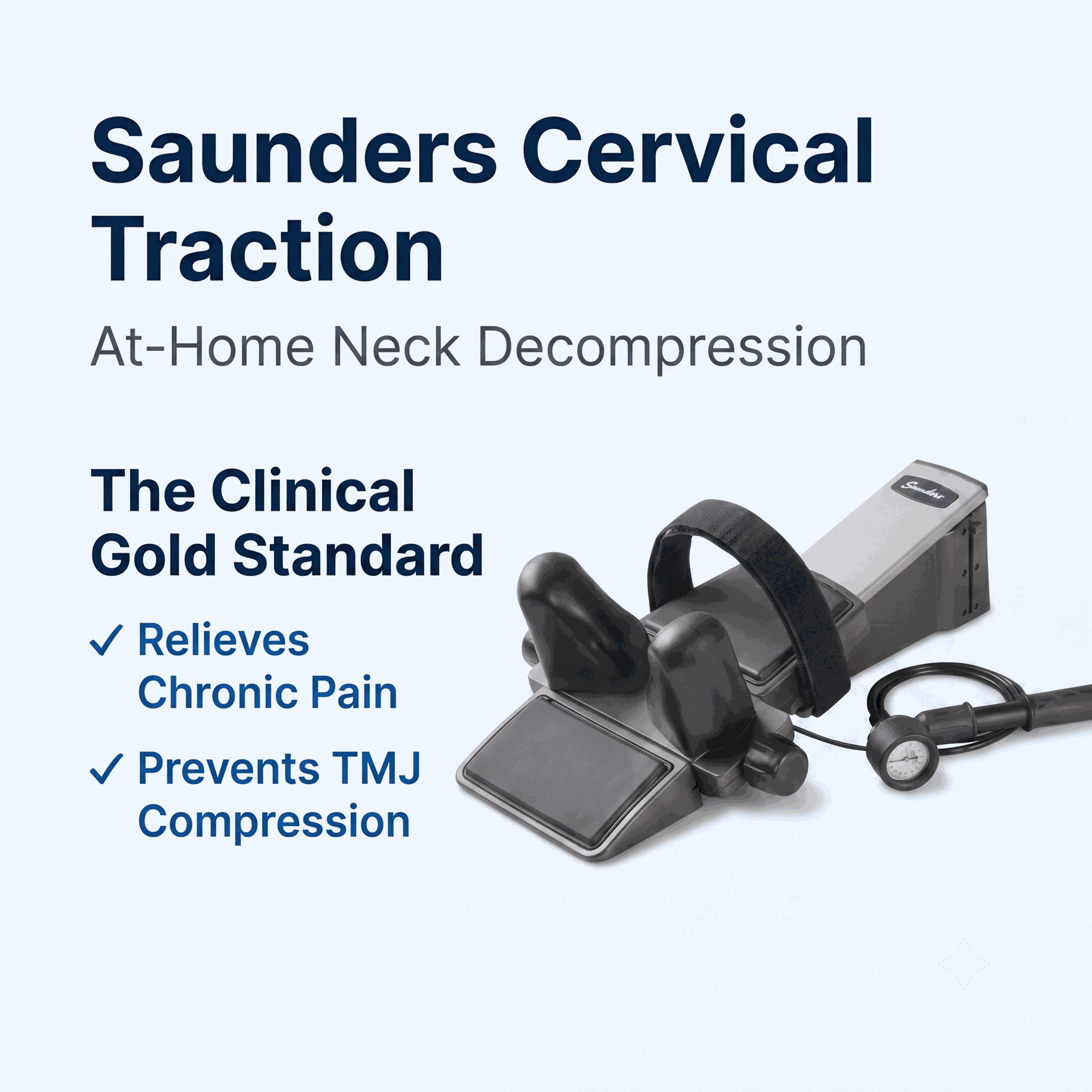 Saunders Cervical Traction Device with Deluxe Case