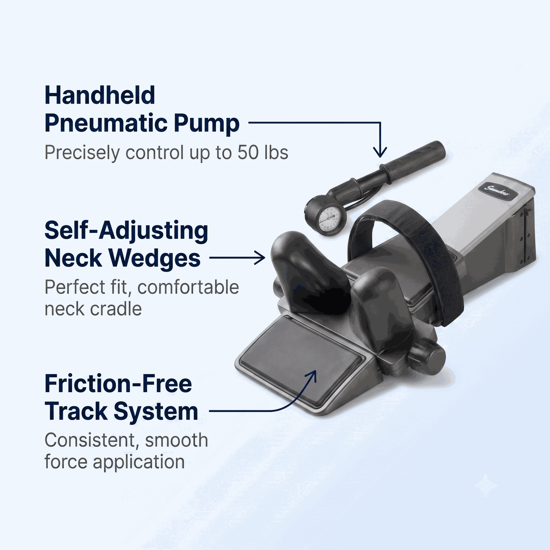 Saunders Cervical Traction Device with Deluxe Case