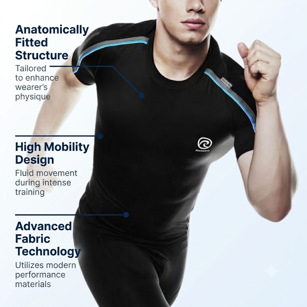 Rehband 7725 Tech Athletic Short Sleeve Shirt