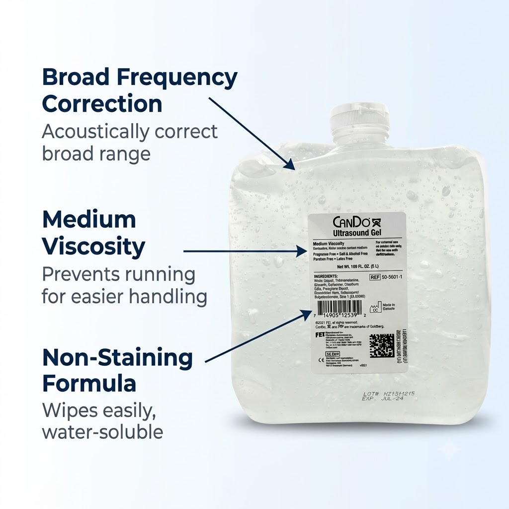 Cando Ultrasound Gel 5 Liters Single Clear