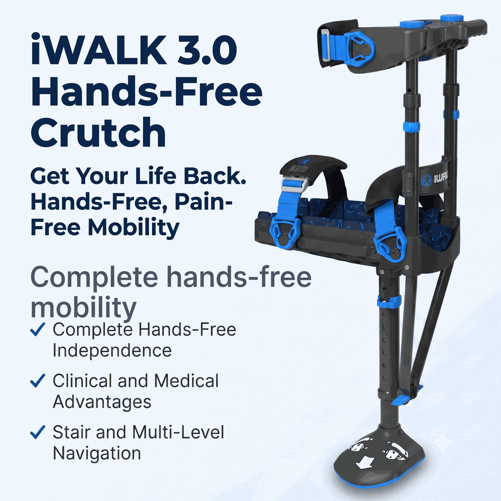 IWALK 3.0 Hands-Free Crutch - Medical Equipment