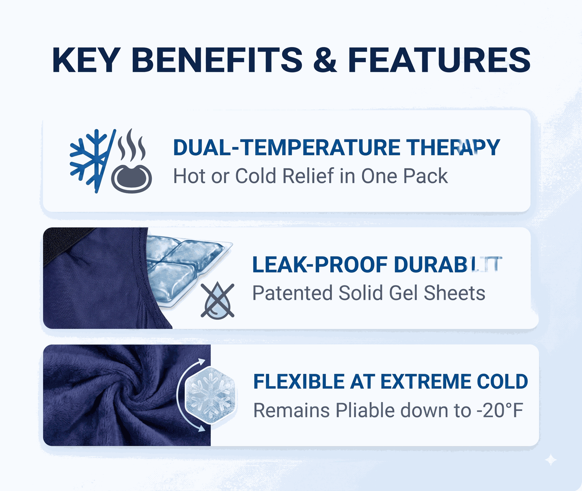 Elasto-Gel Hot & Cold Therapy Wrap for Foot and Ankle Pain, Swelling,