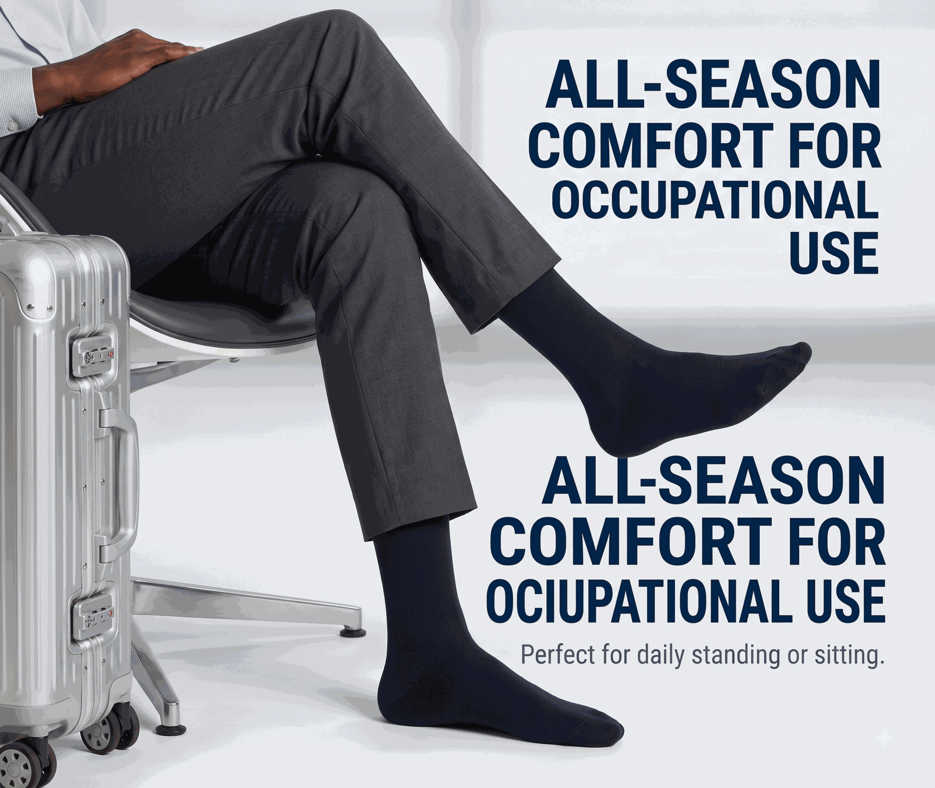 Sigvaris Men's All-Season Merino Wool 192 15-20 mmHg