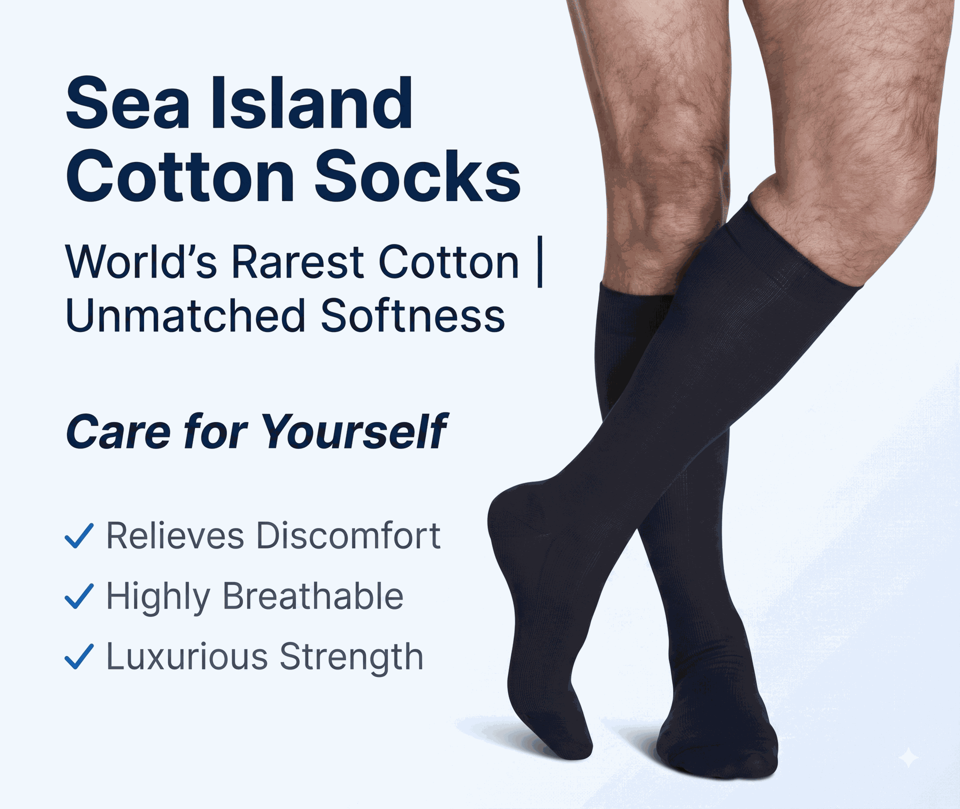 Sigvaris Men's Sea Island Cotton 191 15-30 mmHg