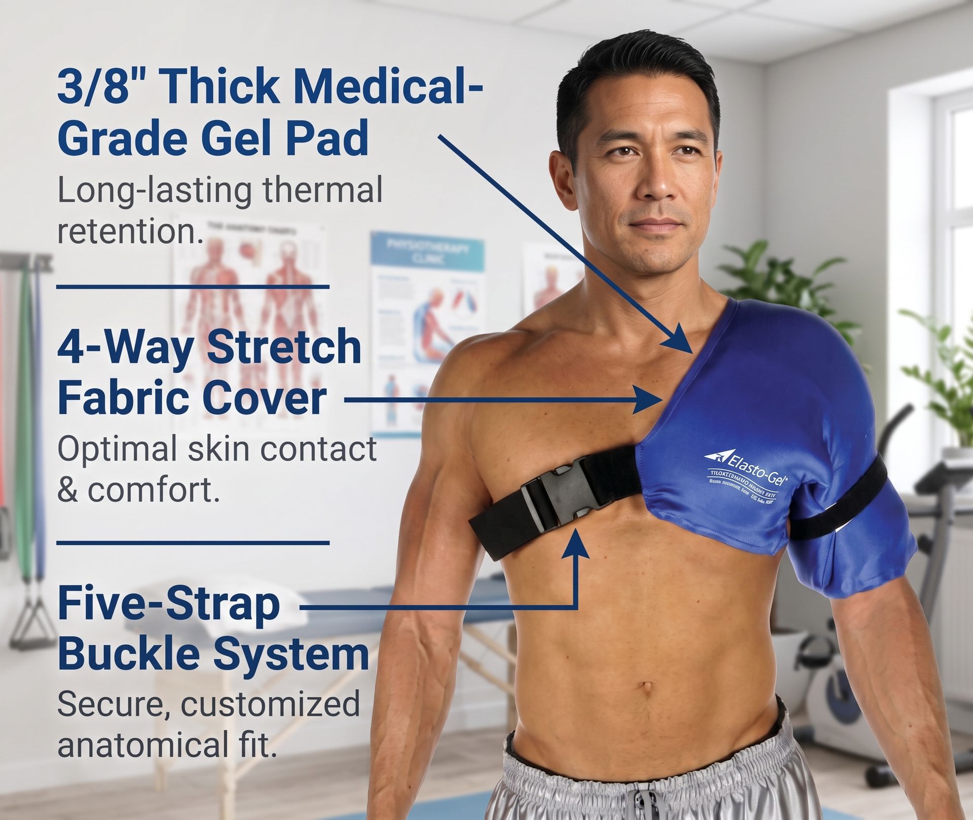 Elasto-Gel Hot/Cold Therapy Shoulder Wrap