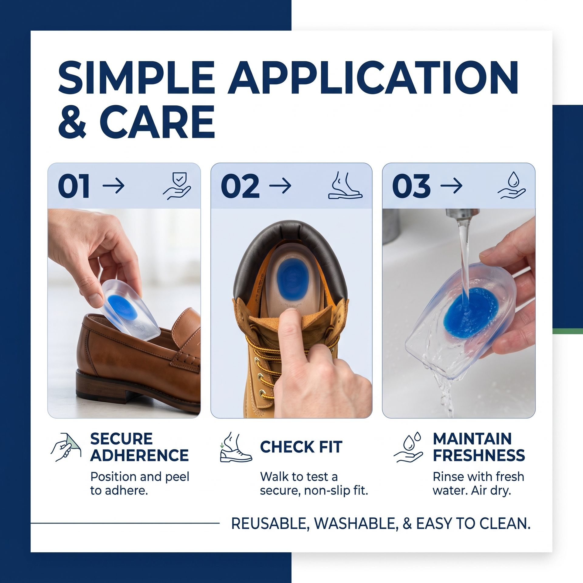Pedag Ultra Heel Gel Inserts Therapy Gel Pack