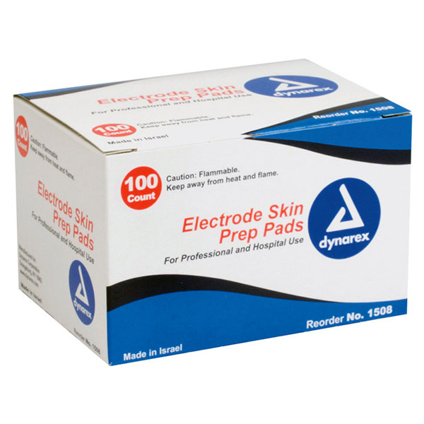 Dynarex Electrode Skin Prep Pad 100/Box