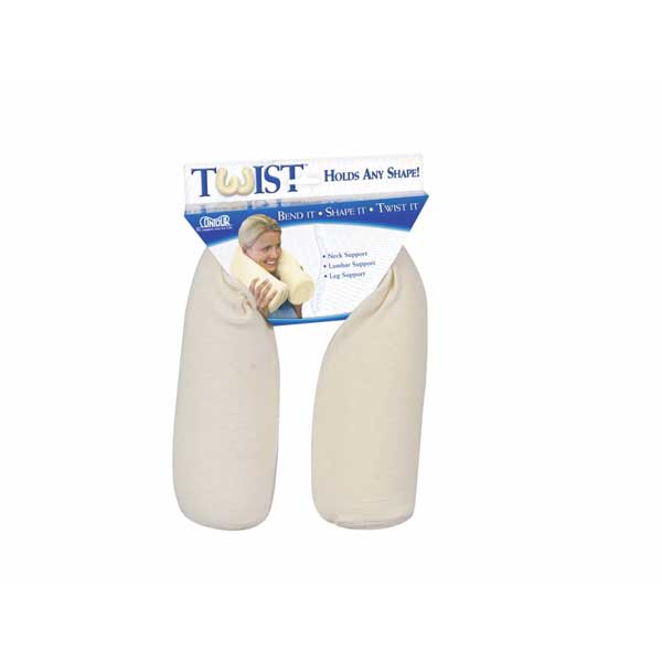 Contour Twist Pillow Ecru