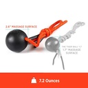 Tiger Tail 2.6 Inch Ball Massage with Hang Tag